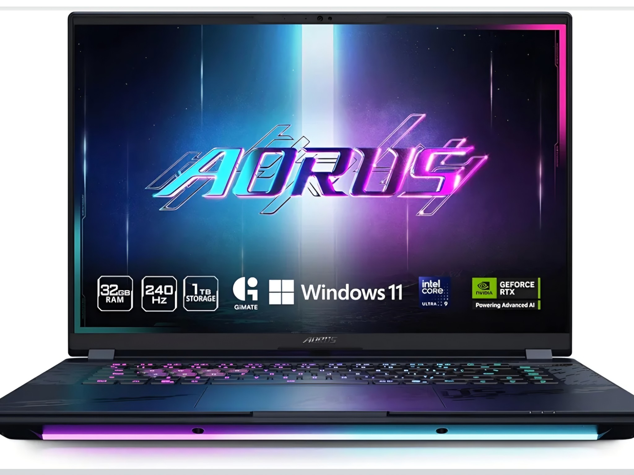 Gigabyte Auros Master Gaming Laptop RTX 5070Ti l Intel I9 275HX l 32GB DDR5 l 1600p 240Hz OLED