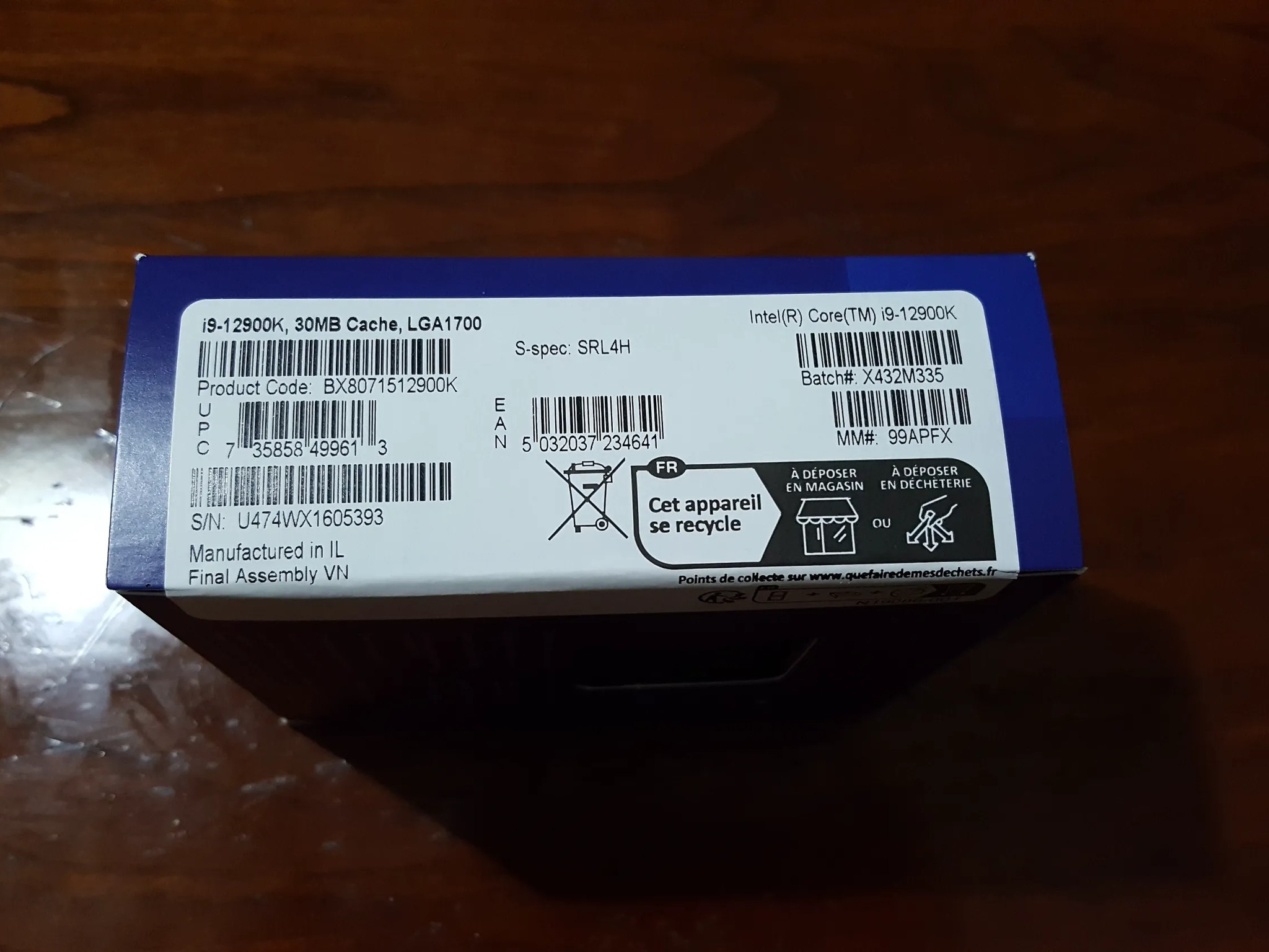 Intel Core i9-12900K CPU