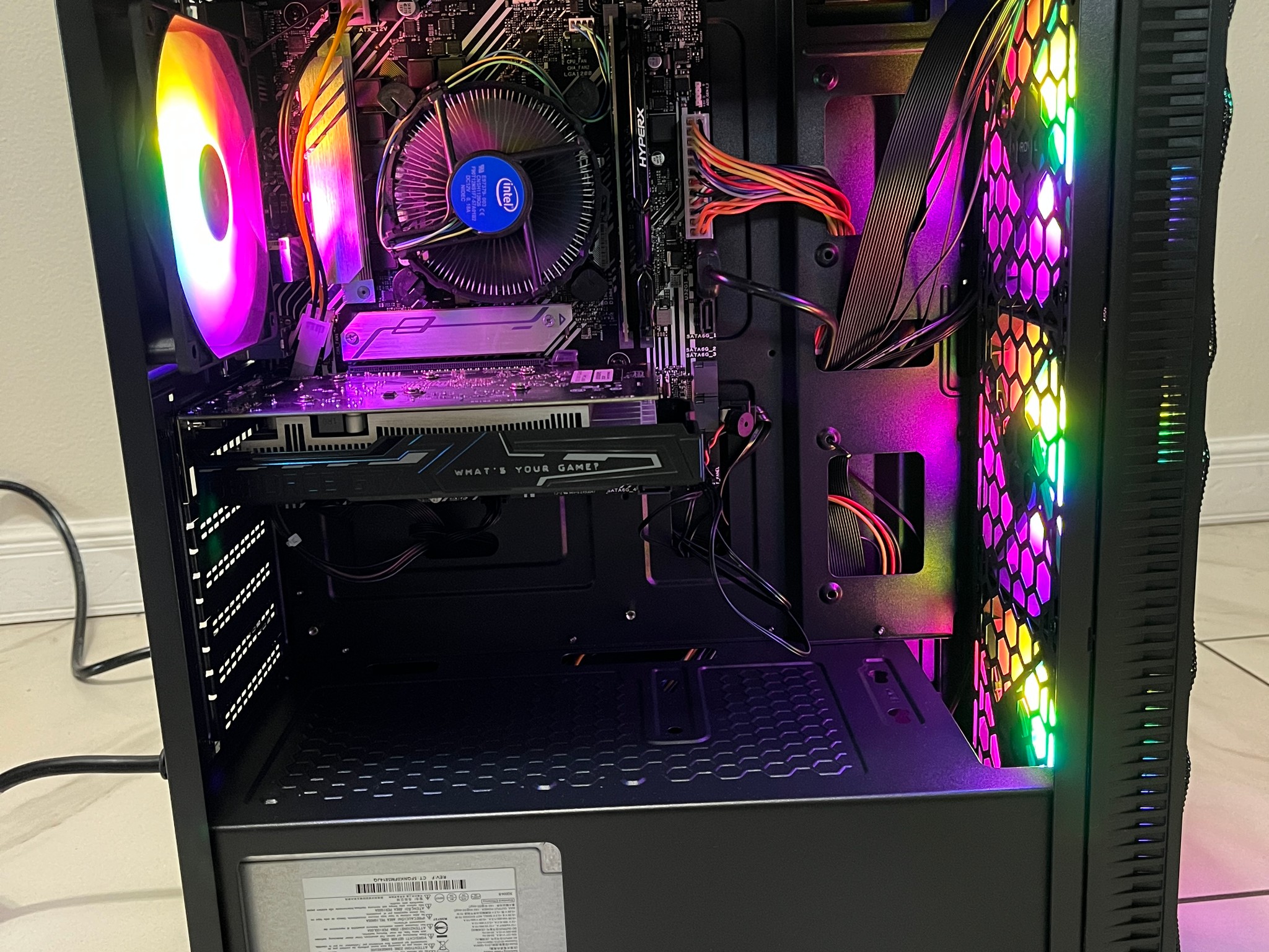 NVIDIA GTX 1650, Intel Core i3-10100, 12GB RAM, 870GB Storage, Gaming PC w/ Wi-Fi & BT