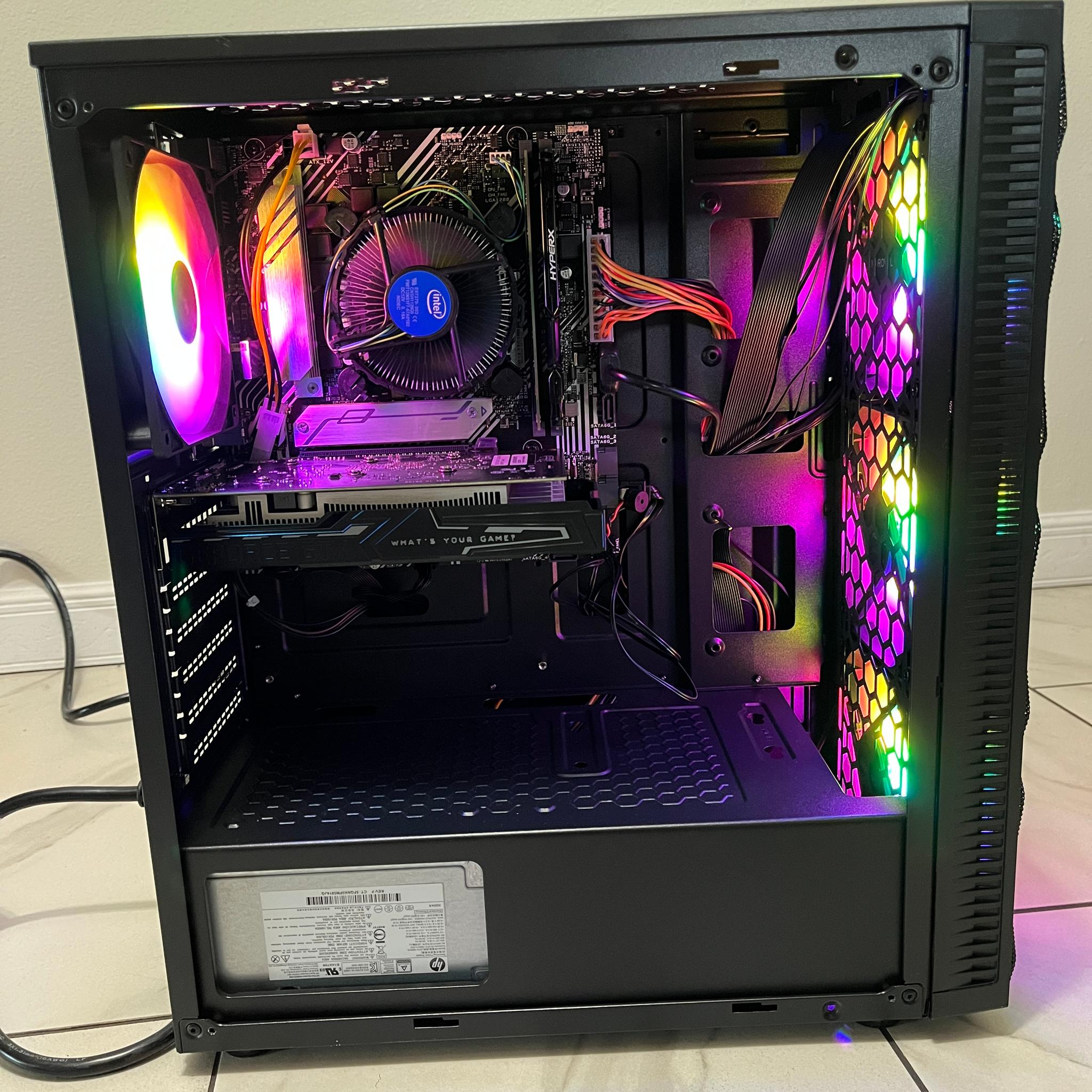 NVIDIA GTX 1650, Intel Core i3-10100, 12GB RAM, 870GB Storage, Gaming PC w/ Wi-Fi & BT