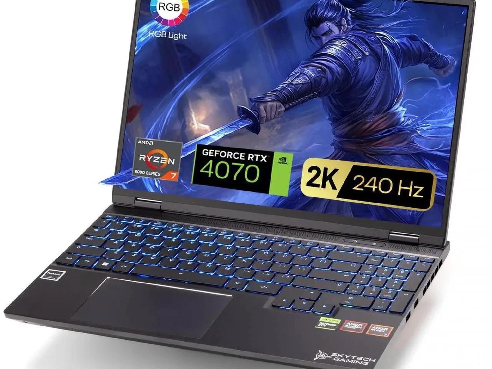 Skytech Gaming Noir Gaming Laptop AMD Ryzen 7 8845HS NVIDIA RTX 4070 16GB DDR5