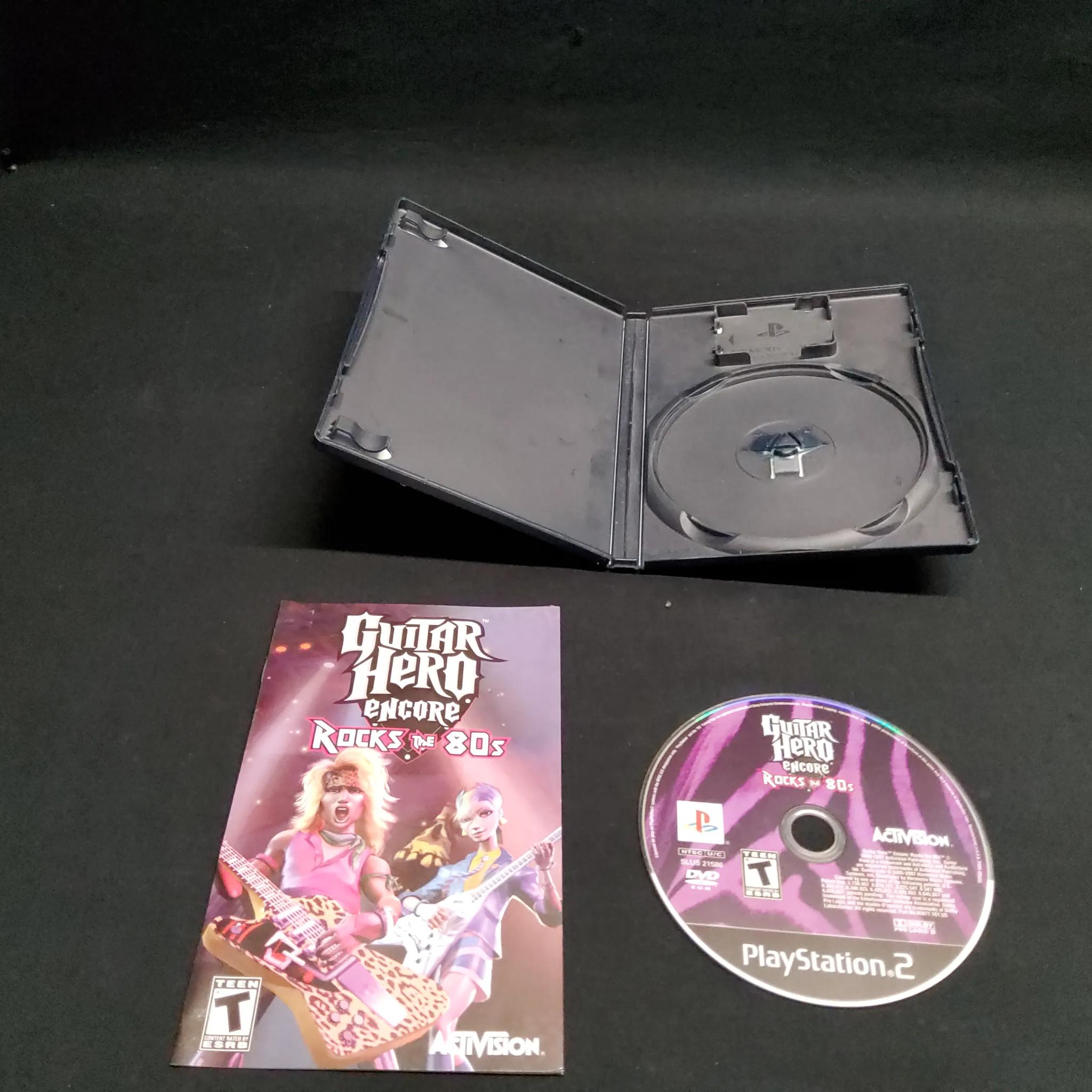 🎸Guitar Hero III 🎸+ Rock of 80's Game and Controller All Original Box Stickers Premium Strap