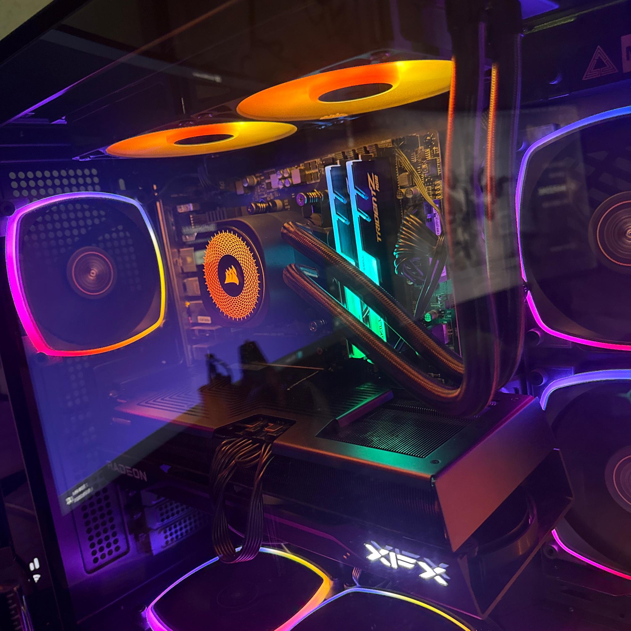 Radeon RX 9070 Xt Custom Gaming PC - Ryzen 7 5800X3D, 32GB RAM, 1TB SSD