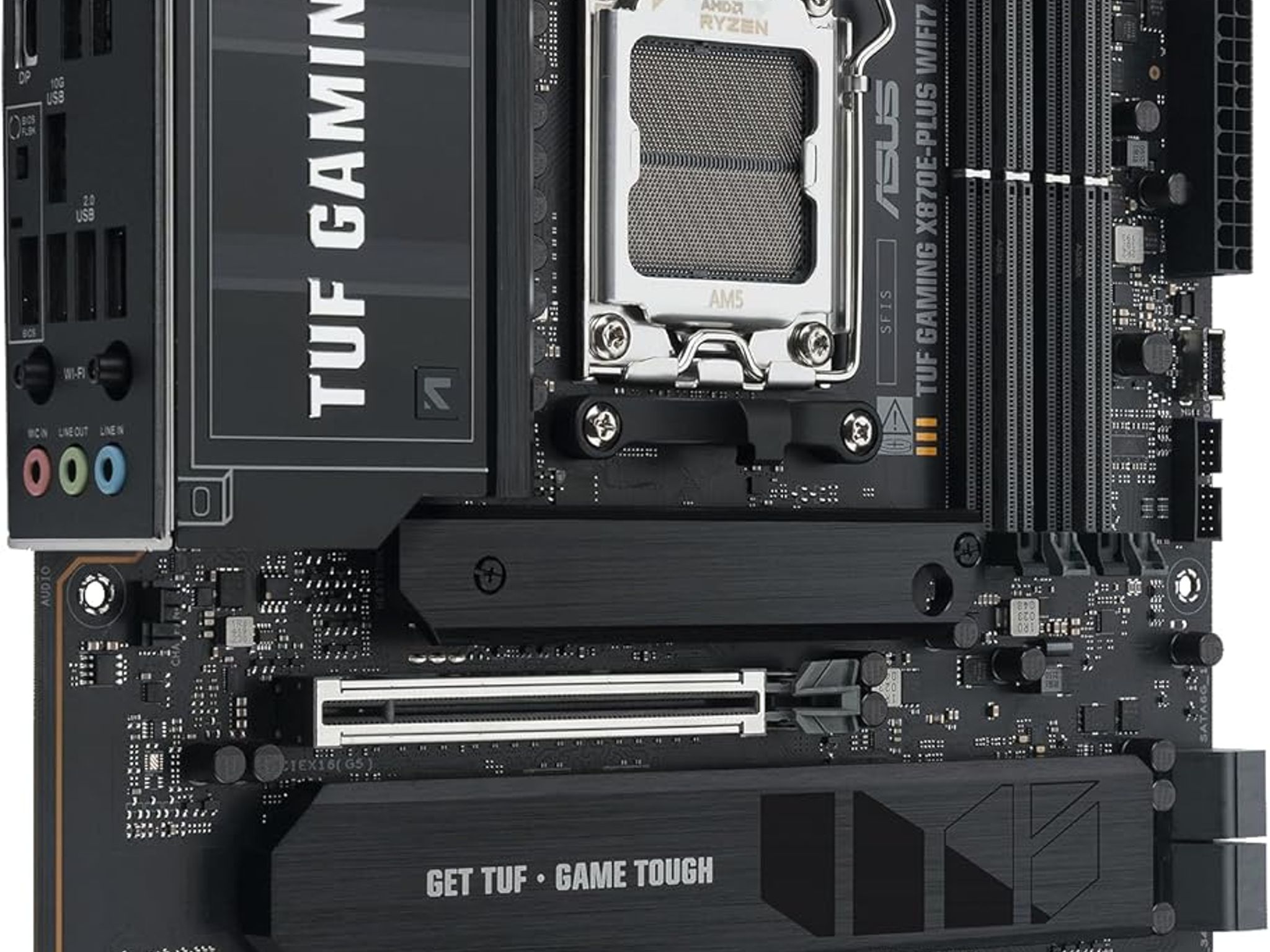 ASUS TUF GAMING X870E-PLUS WIFI7 AMD X870E AM5 DDR5 ATX Desktop Motherboard