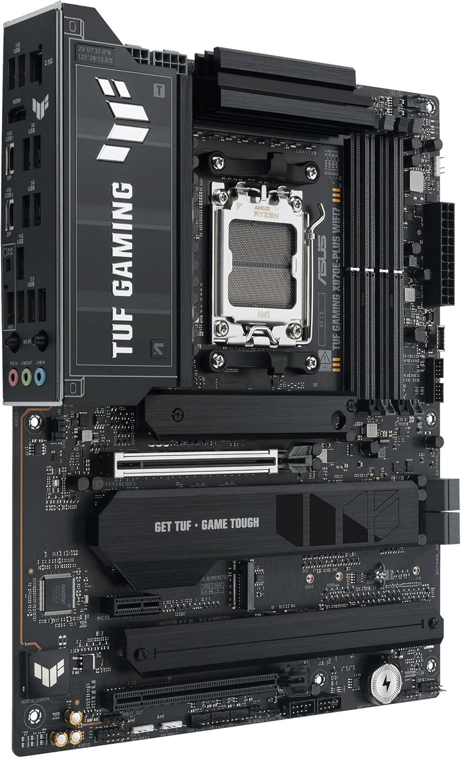 ASUS TUF GAMING X870E-PLUS WIFI7 AMD X870E AM5 DDR5 ATX Desktop Motherboard