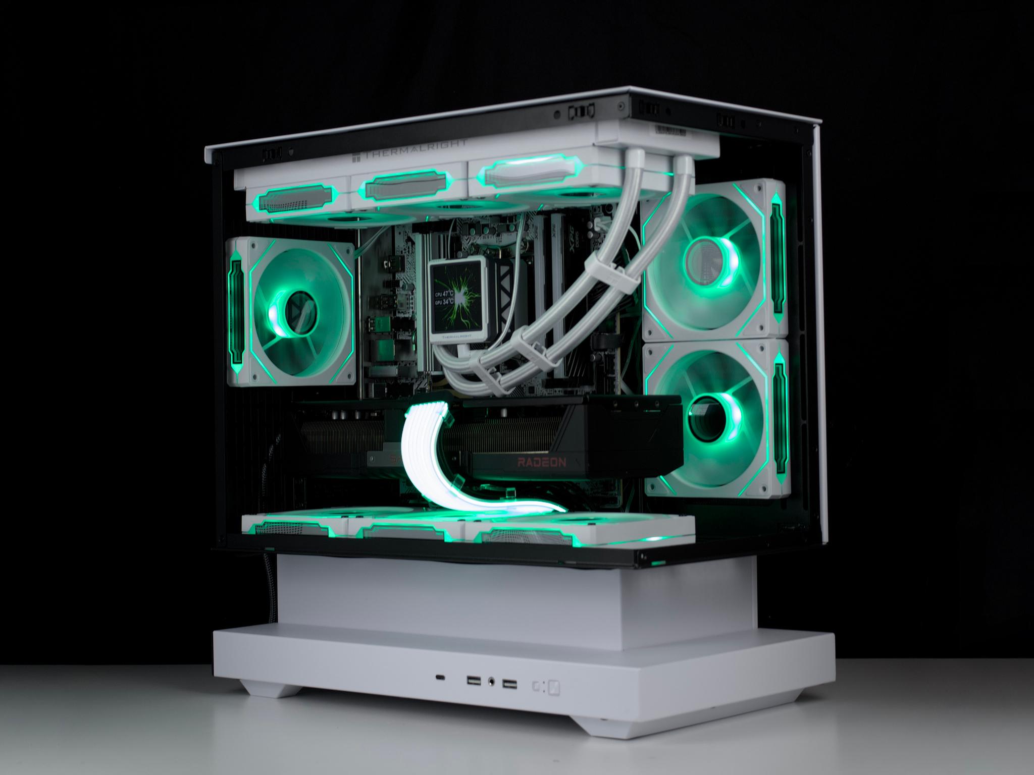 🧊⚡🗡️Panda - 1440P Gaming PC | RX 9070 XT, Ryzen 9 7900X3D, 32GB RAM, 2TB SSD | LCD Screen 🗡️⚡🧊