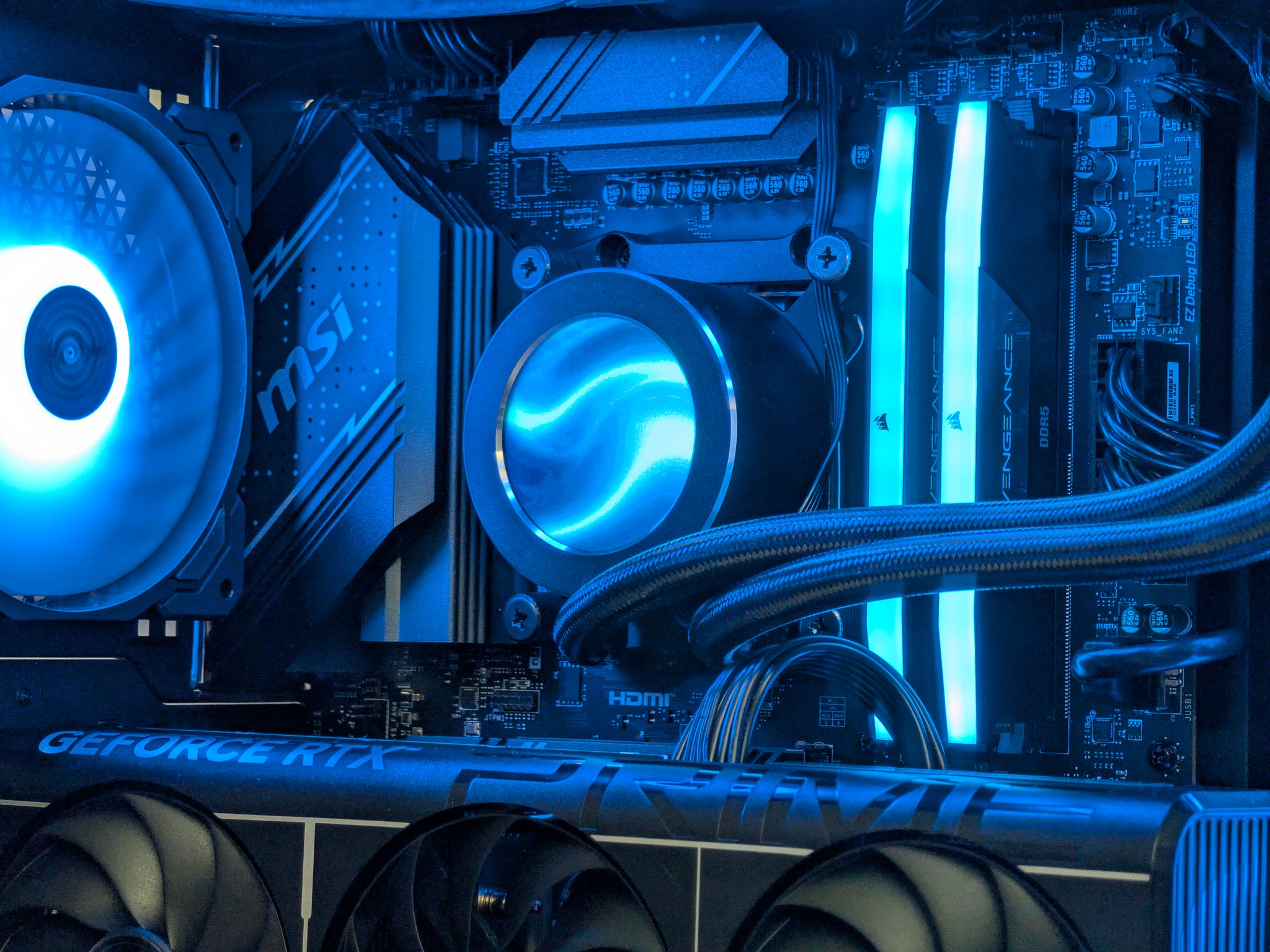 🖤💙Ryzen 9 7900x | RTX 5070 | 2TB SSD | 32GB RAM Gaming PC💙🖤