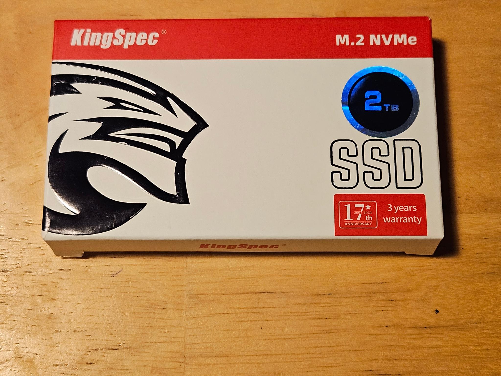 KingSpec 2TB XG 7000 NVME SSD