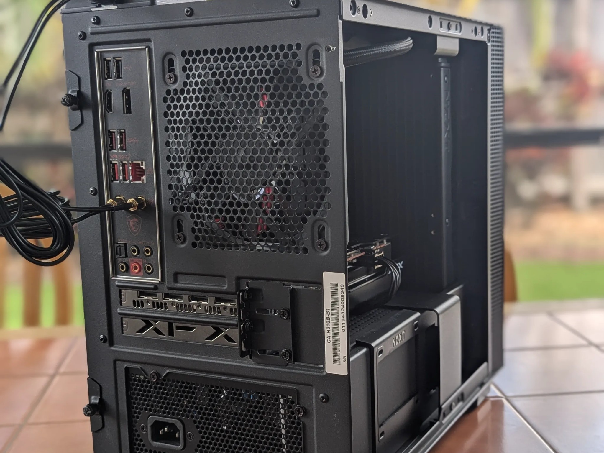 Obsidian Flame - ITX Build i7 9700k, RX 6600 XT, 16GB RAM, 512GB NVMe SSD, 1TB HDD, AIO