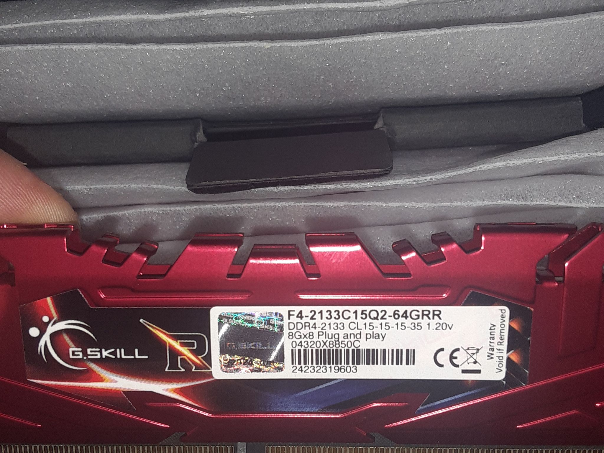 G.SKILL Ripjaws 4 Series 64GB (8 x 8GB) DDR4 2133 (PC4 17000) Memory Kit Model F4-2133C15Q2-64GRR