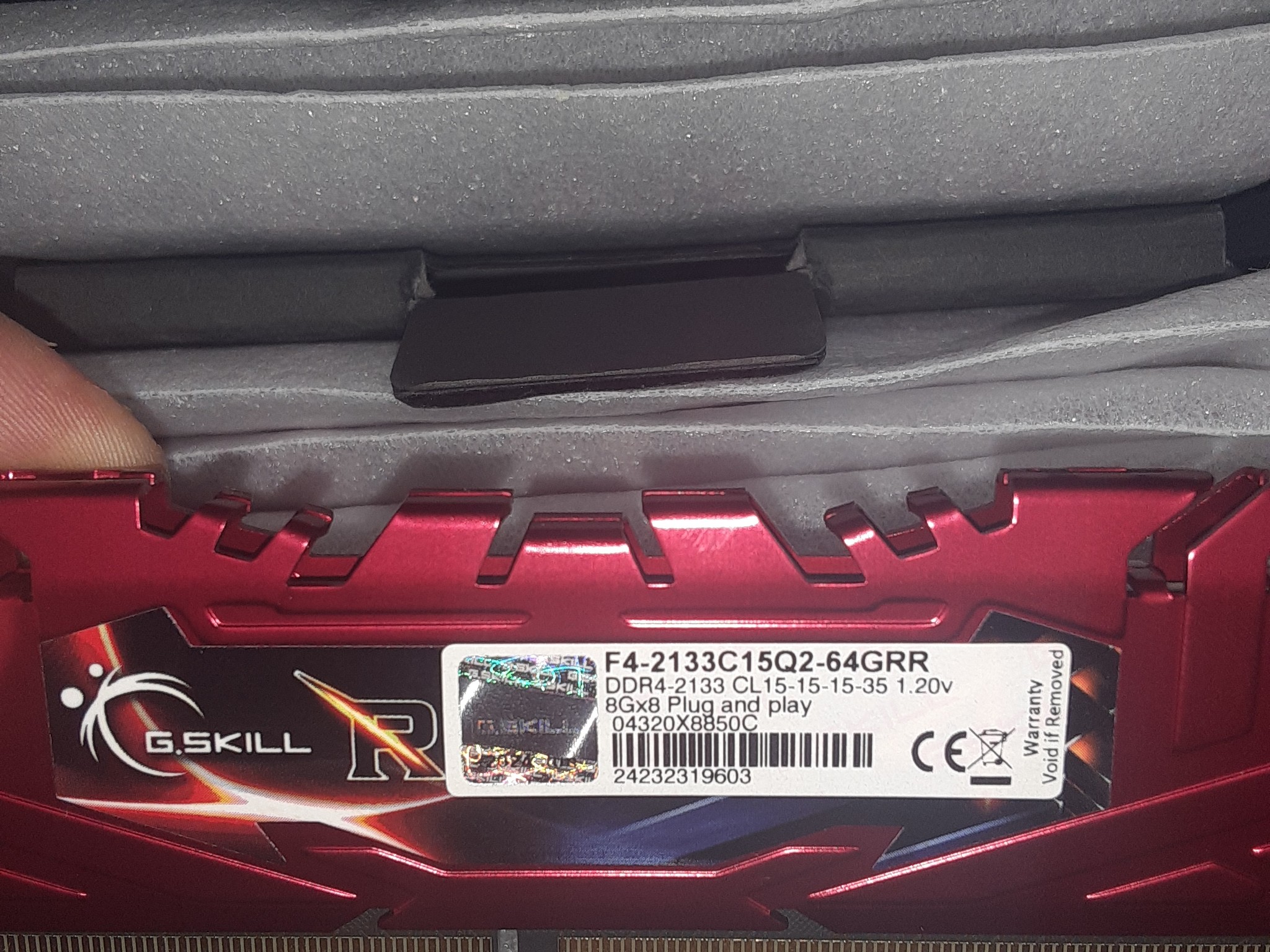 G.SKILL Ripjaws 4 Series 64GB (8 x 8GB) DDR4 2133 (PC4 17000) Memory Kit Model F4-2133C15Q2-64GRR