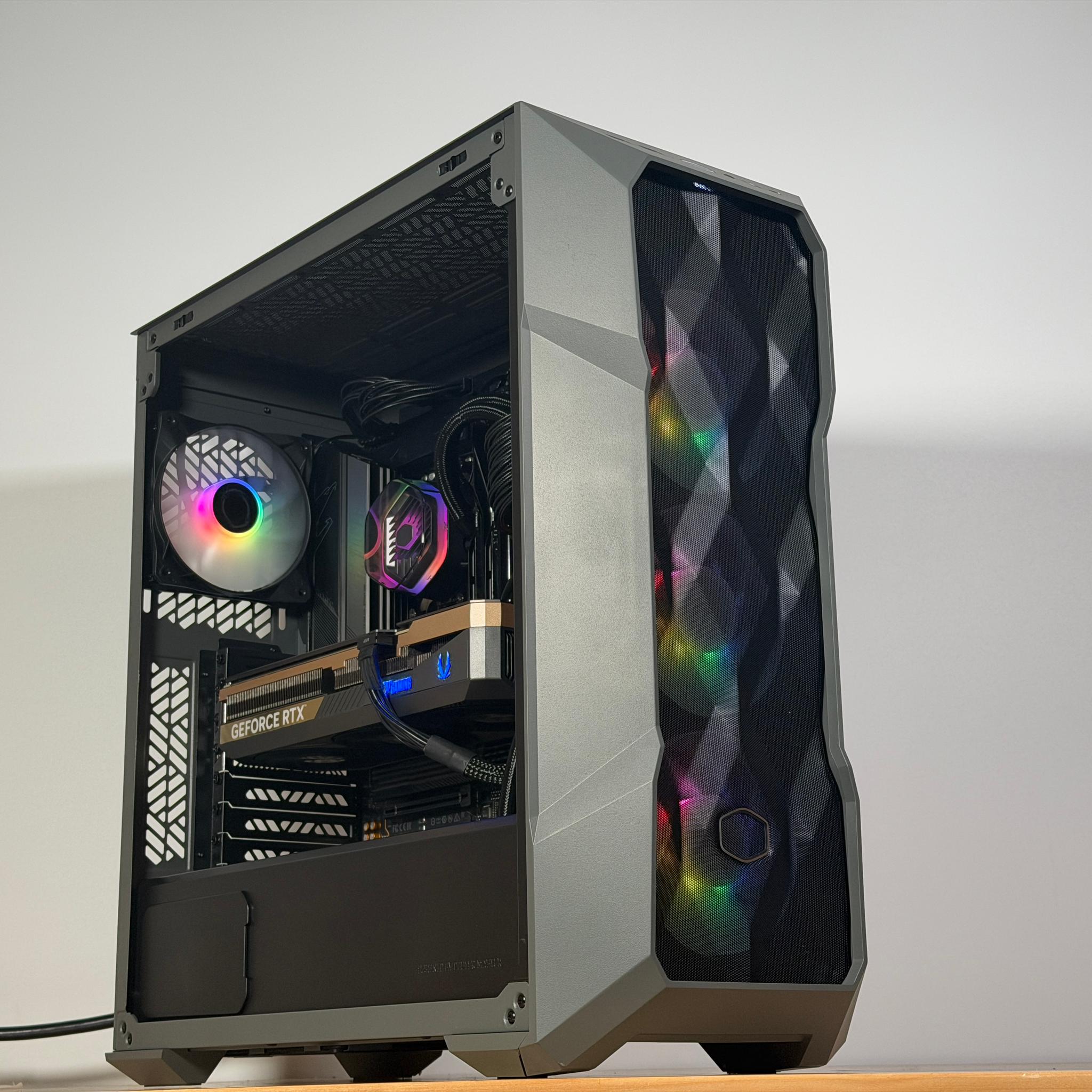 RTX 5080 Ryzen 7 9800x3d Gaming PC with 64gb DDR5 and 4TB NVME SSD