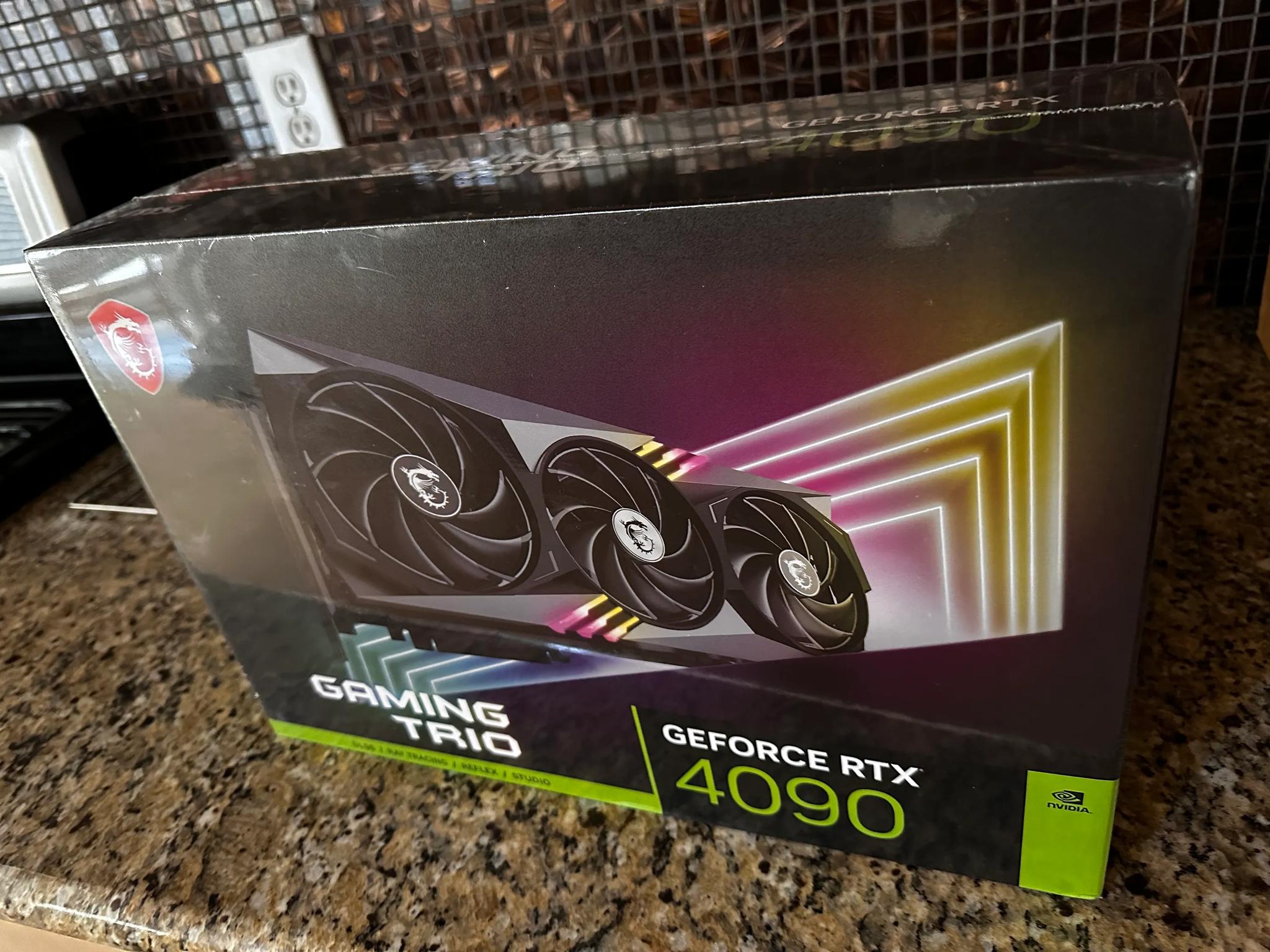 BNIB Sealed MSI GeForce RTX 4090 GAMING TRIO 24GB