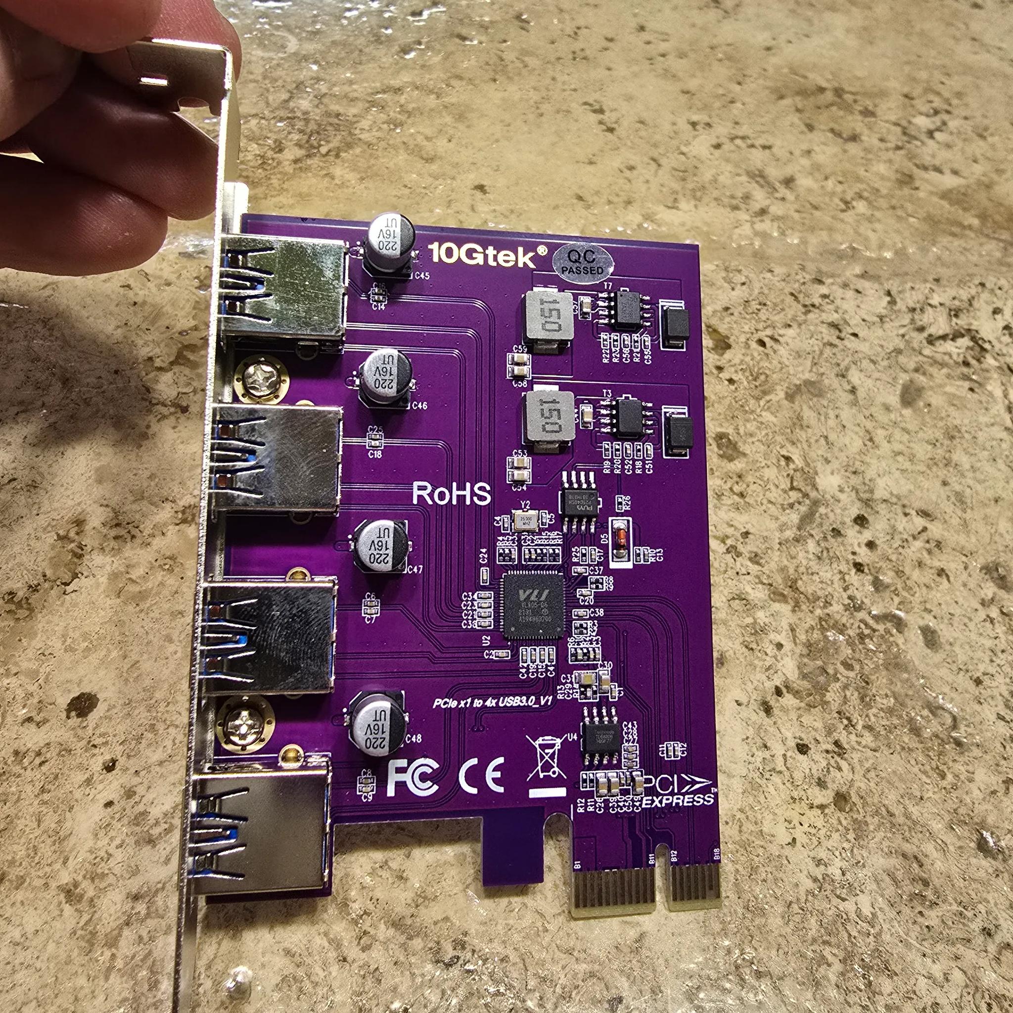 4 Ports Superspeed 5Gbps USB 3.0 PCI Express Expansion Card