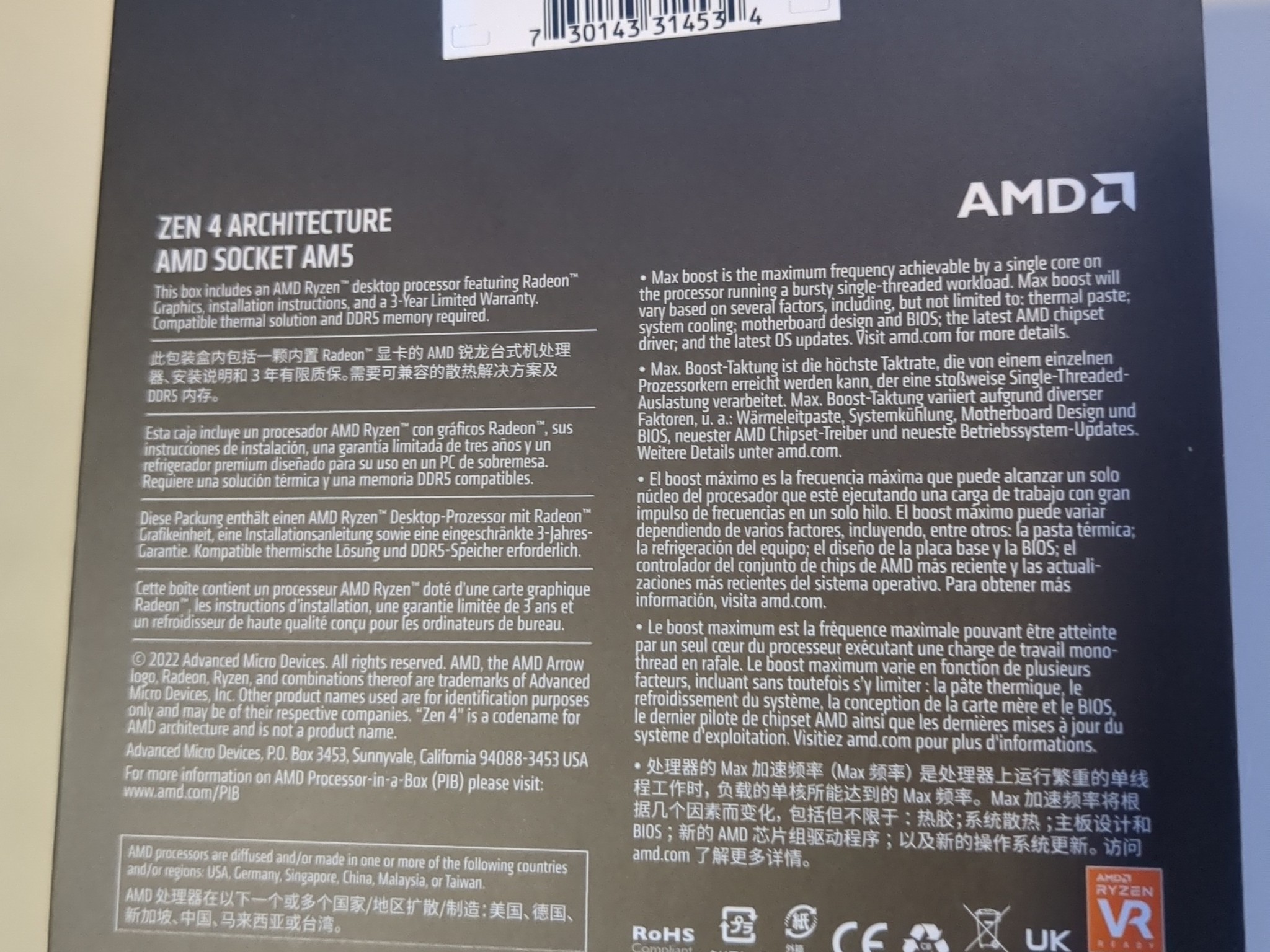 AMD Ryzen 9 7950X (Used, In Box)