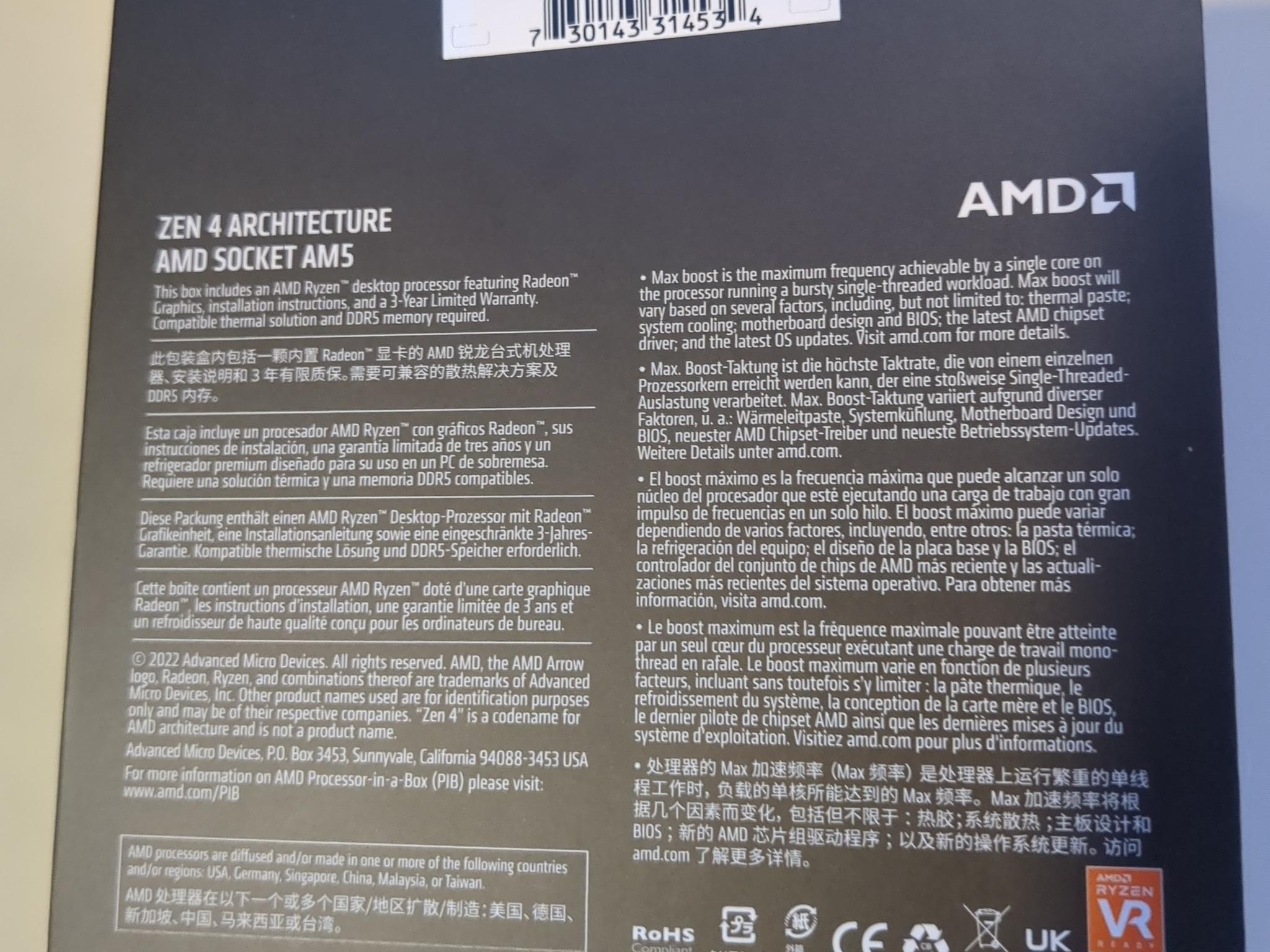 AMD Ryzen 9 7950X (Used, In Box)