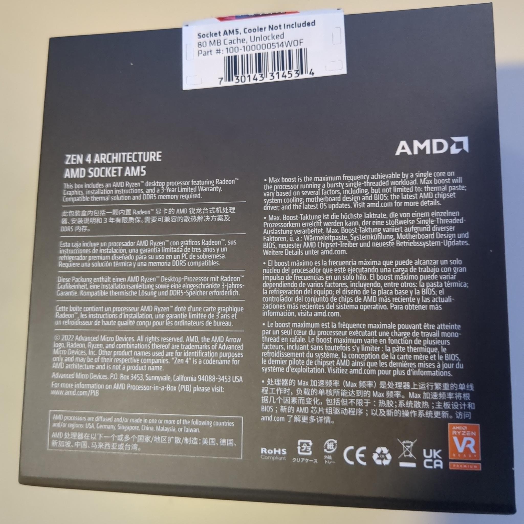 AMD Ryzen 9 7950X (Used, In Box)
