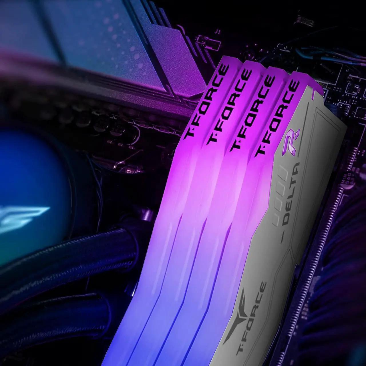 NEW - Team Group RGB 16GB (2 x 8GB) RAM DDR5 6000 PC5 48000 Desktop Memory White