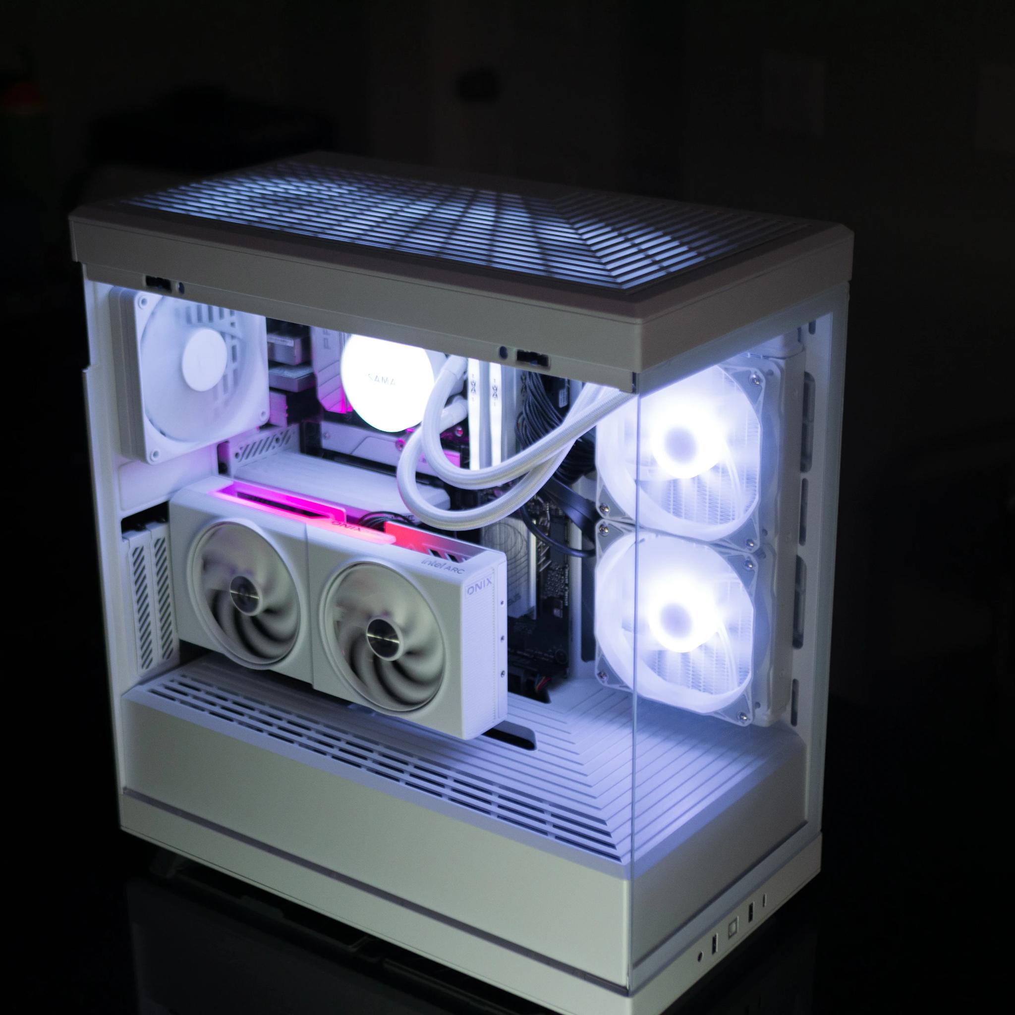 ARC B580 - AM5 Ryzen 7600x - 32gb DDR5 6000 - 1TB NVME - 240MM AIO - White Gaming PC