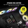 Corsair H150i Elite LCD AIO Liquid Cooler - LCD Screen - 360mm Black