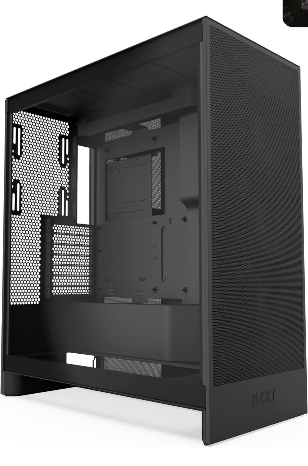 NZXT H7 Flow 2024 - Mid-Tower ATX Airflow Case - Includes Pre-Installed 3 x 120mm Fans - CM-H72FB-01
