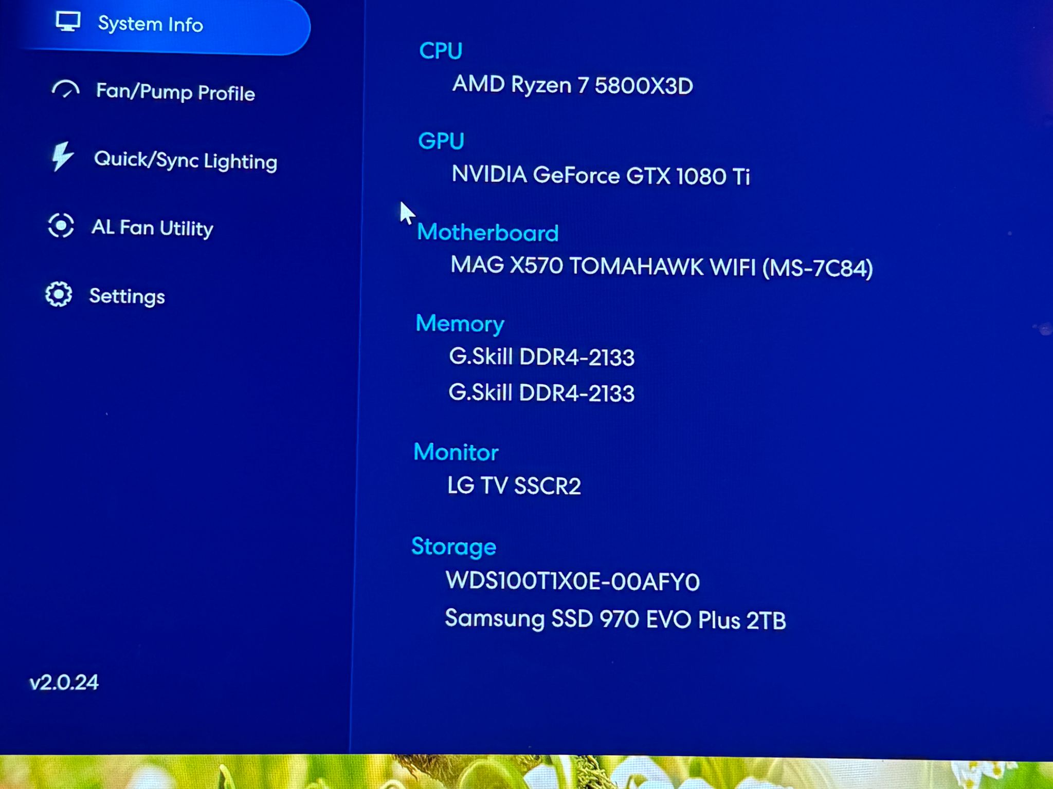 AMD 5800X3D & 1080Ti