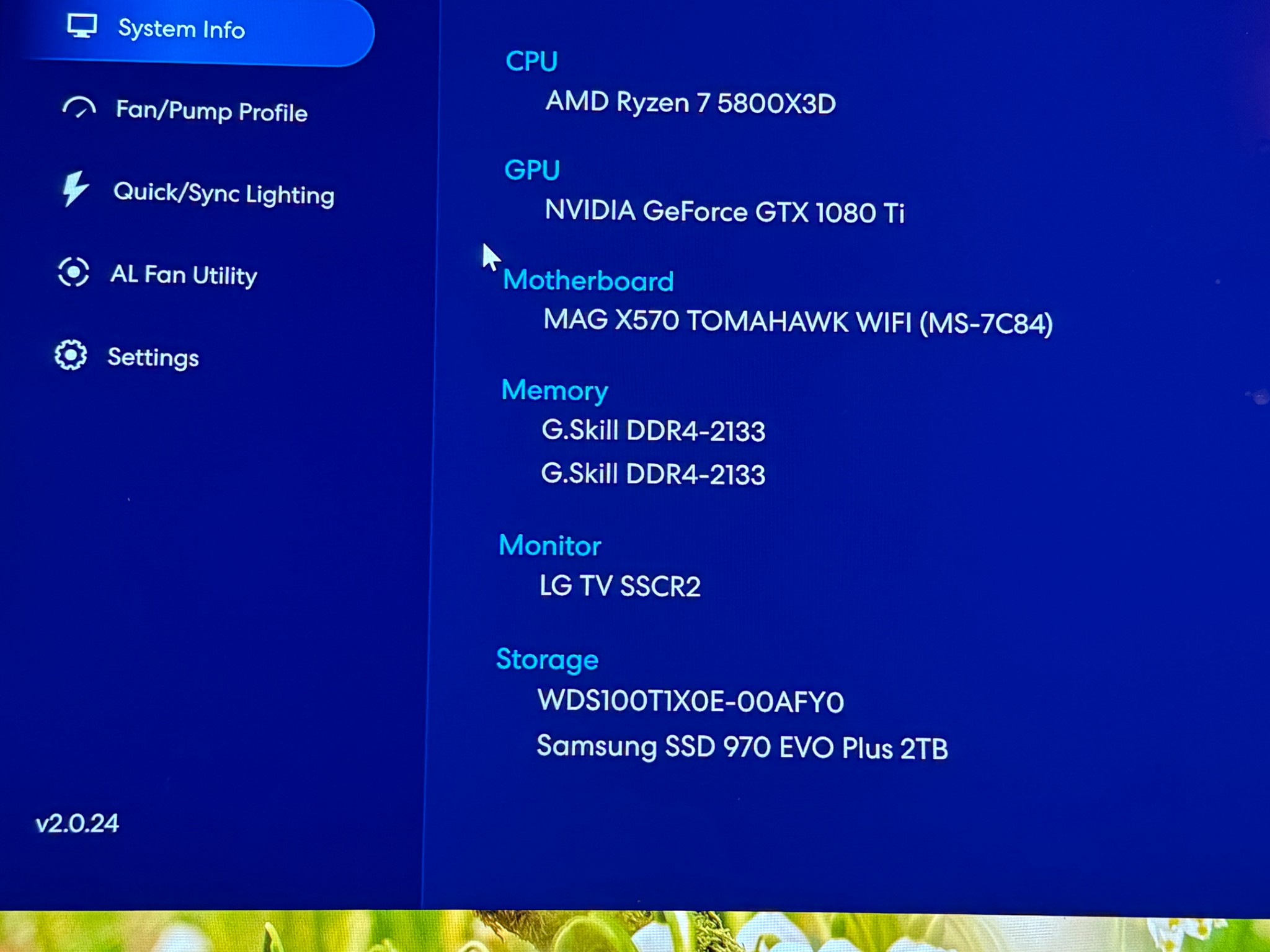 AMD 5800X3D & 1080Ti