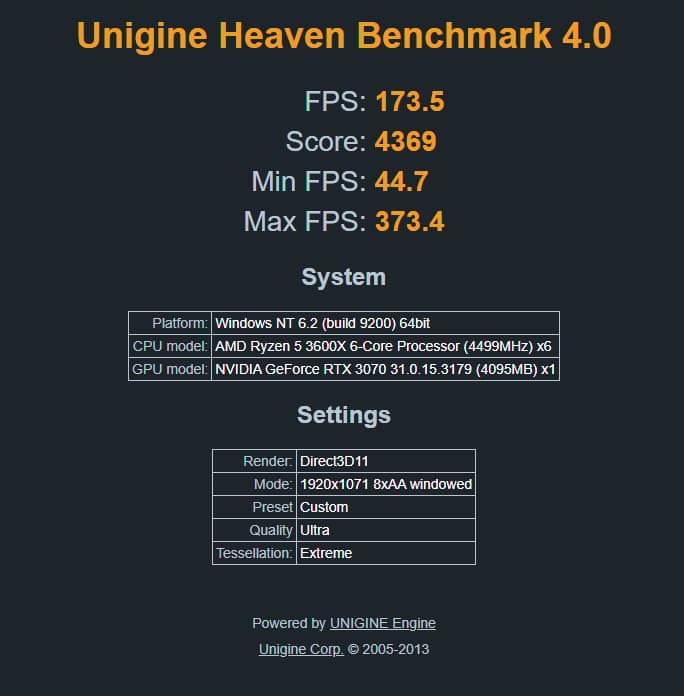 EVGA GeForce RTX 3070 XC3 Ultra GPU