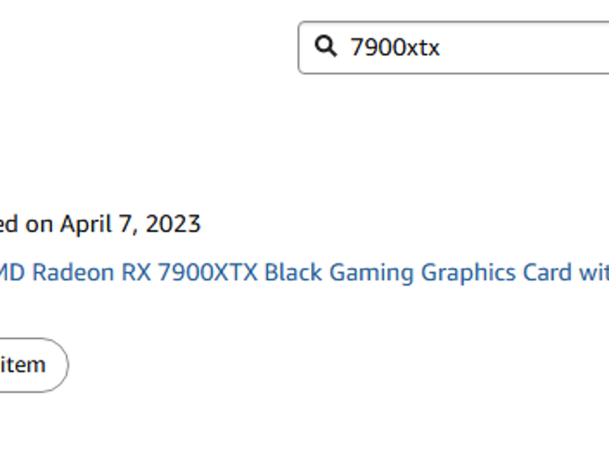 Used XFX 7900xtx For Sale
