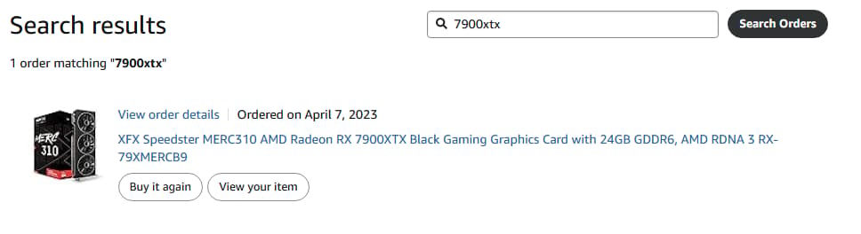 Used XFX 7900xtx For Sale