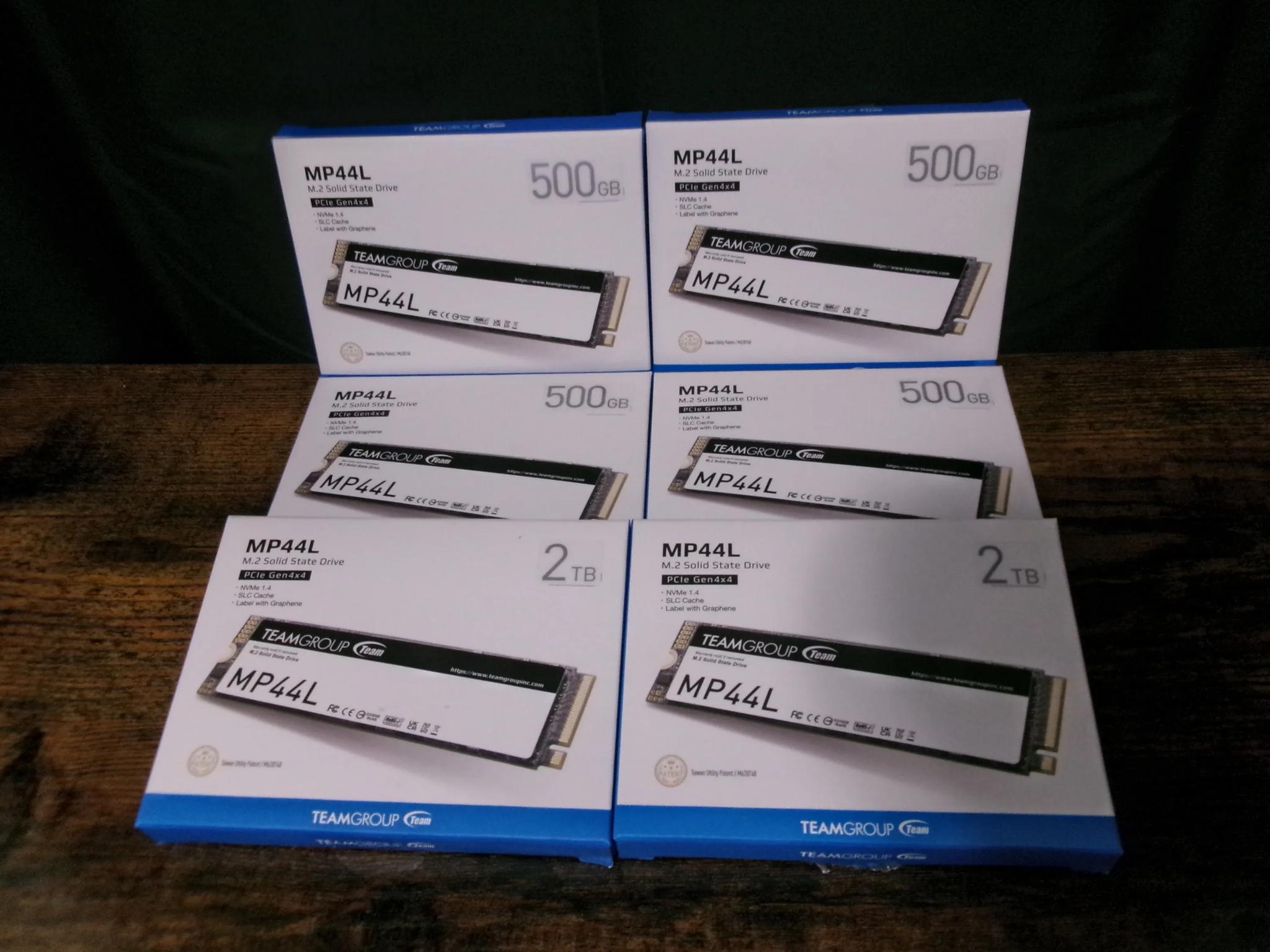 TeamGroup 6TB(6x M.2) Pcie4.0 NVME Lot