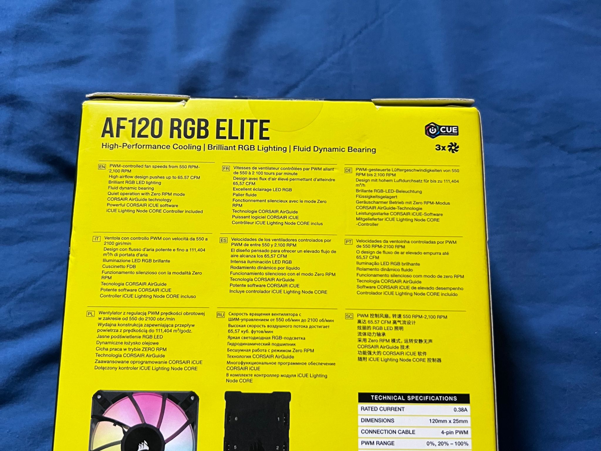 BNIB AF120 Corsair case fans
