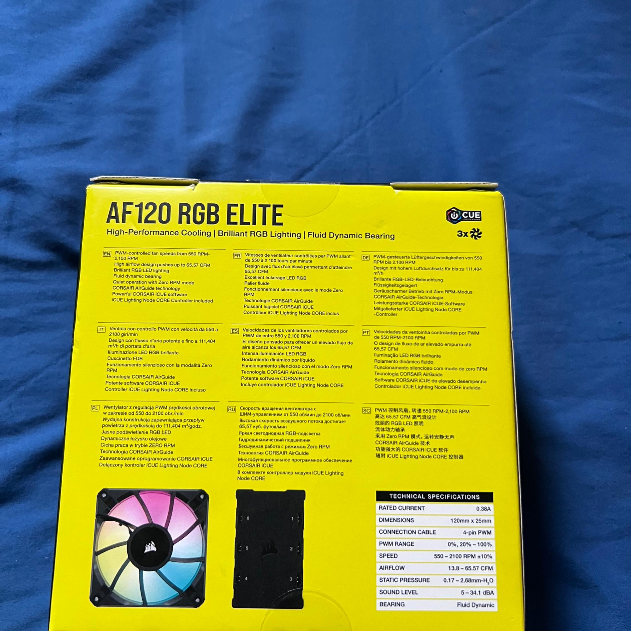 BNIB AF120 Corsair case fans