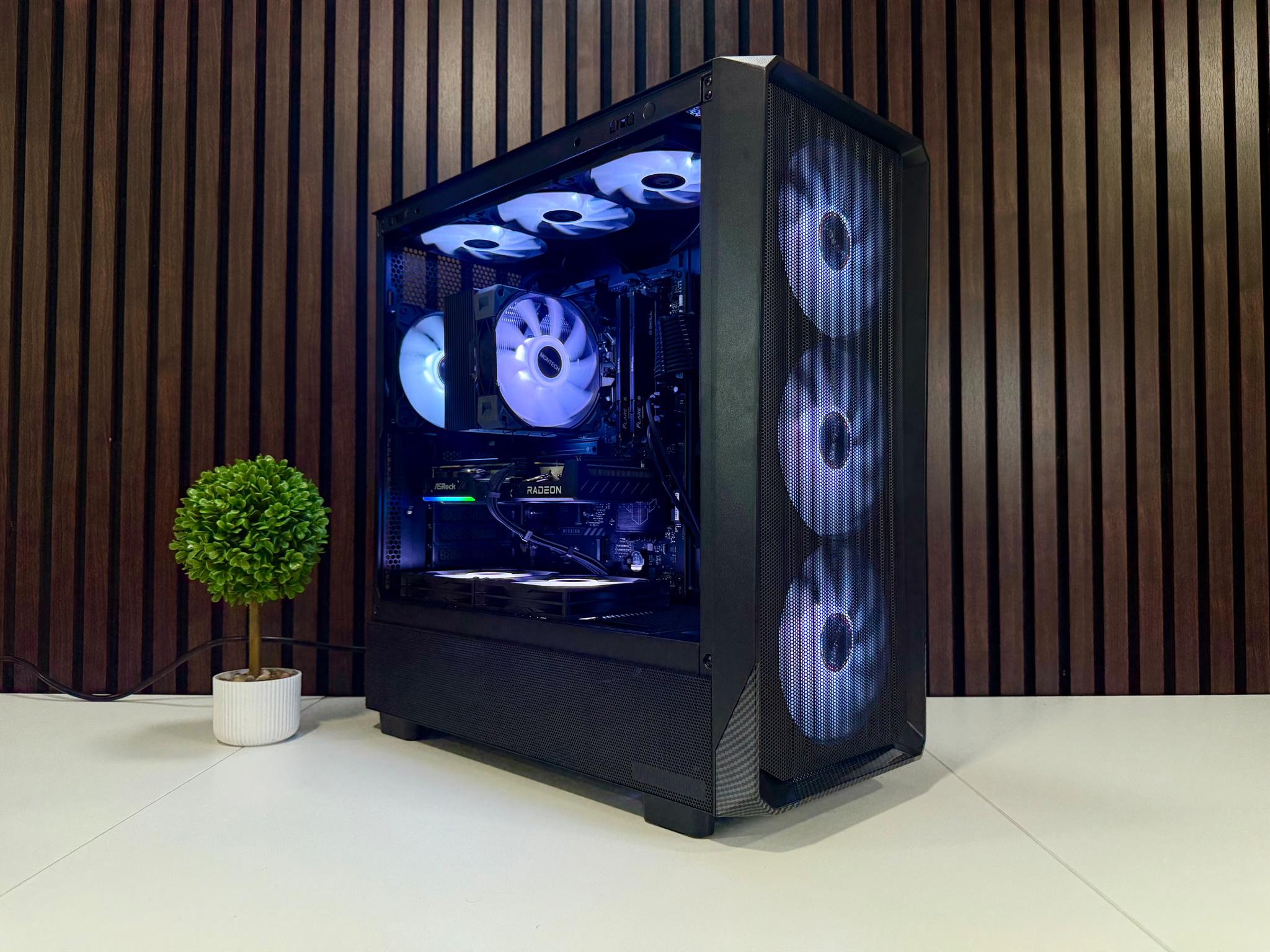 9060XT 16GB | Ryzen 7600X3D | 32GB DDR5 | 1TB SSD | 800W Gold PSU | ARGB Fans | Windows 11