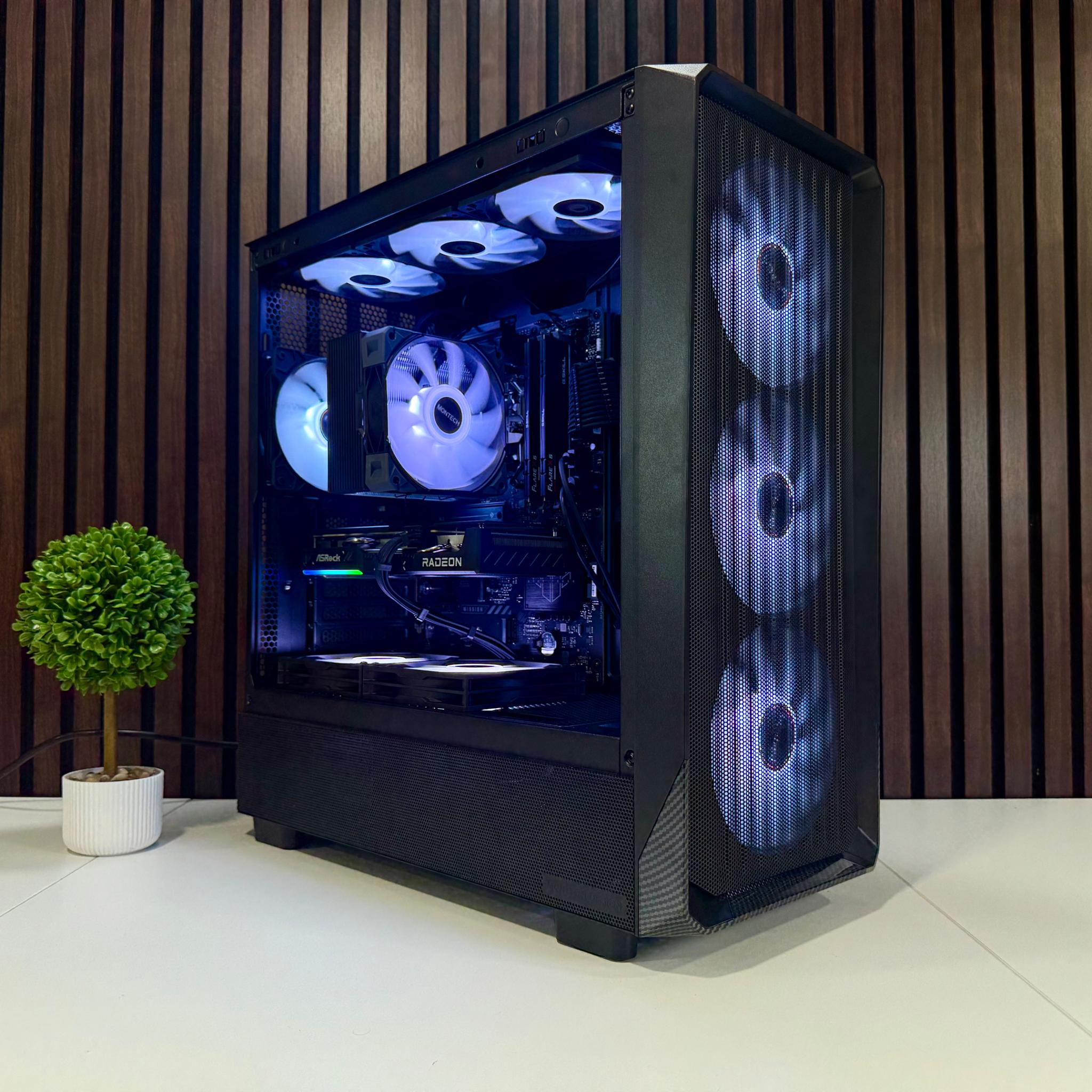 9060XT 16GB | Ryzen 7600X3D | 32GB DDR5 | 1TB SSD | 800W Gold PSU | ARGB Fans | Windows 11
