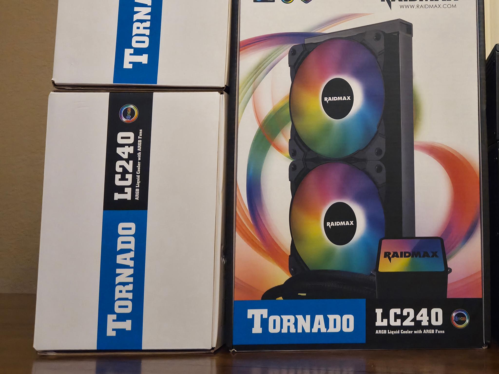 Raidmax Tornado LC240 ARGB AIO Combo Deal x2!! LGA1700/1851/AM4!