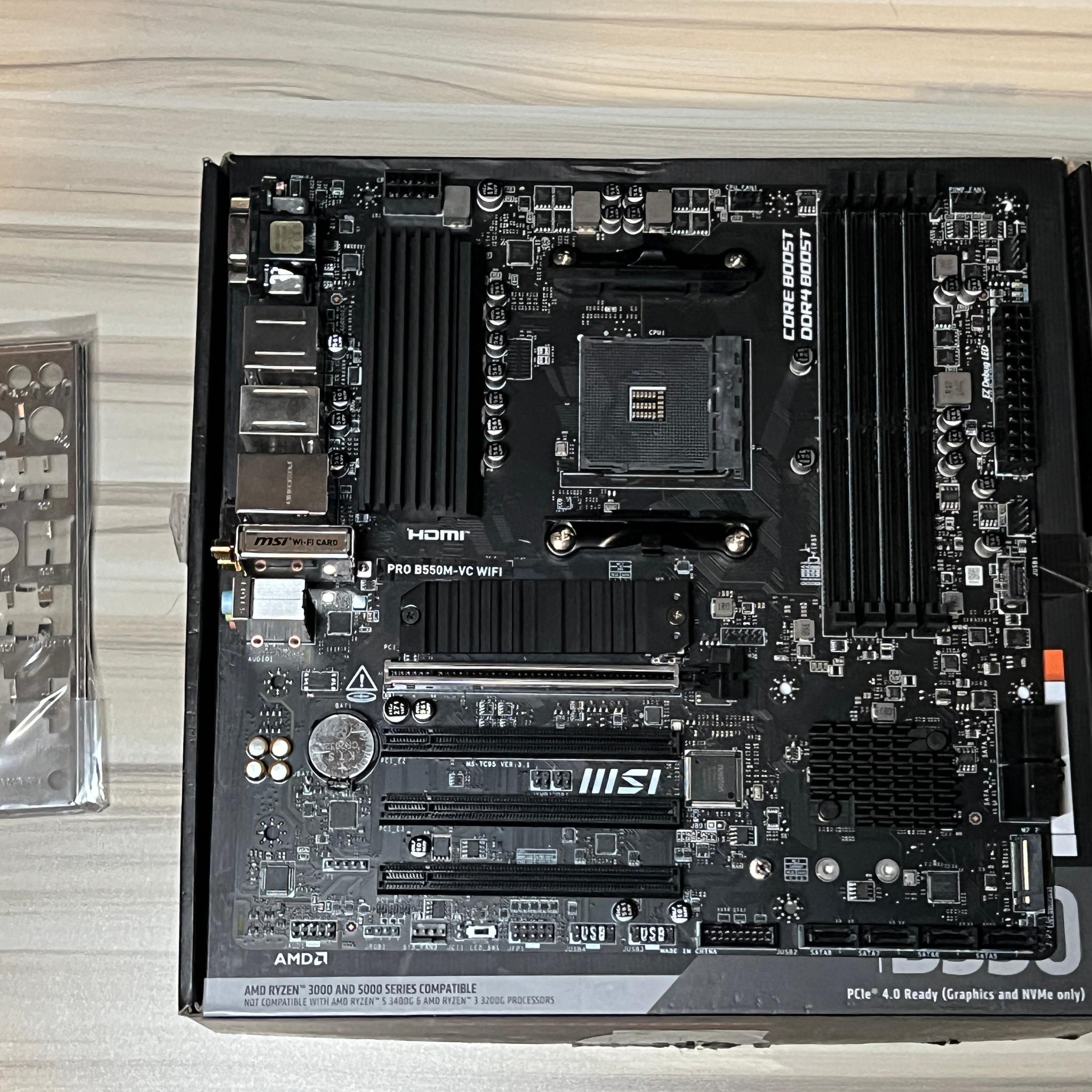 MSI Pro B550M-VC Wifi **Open Box**