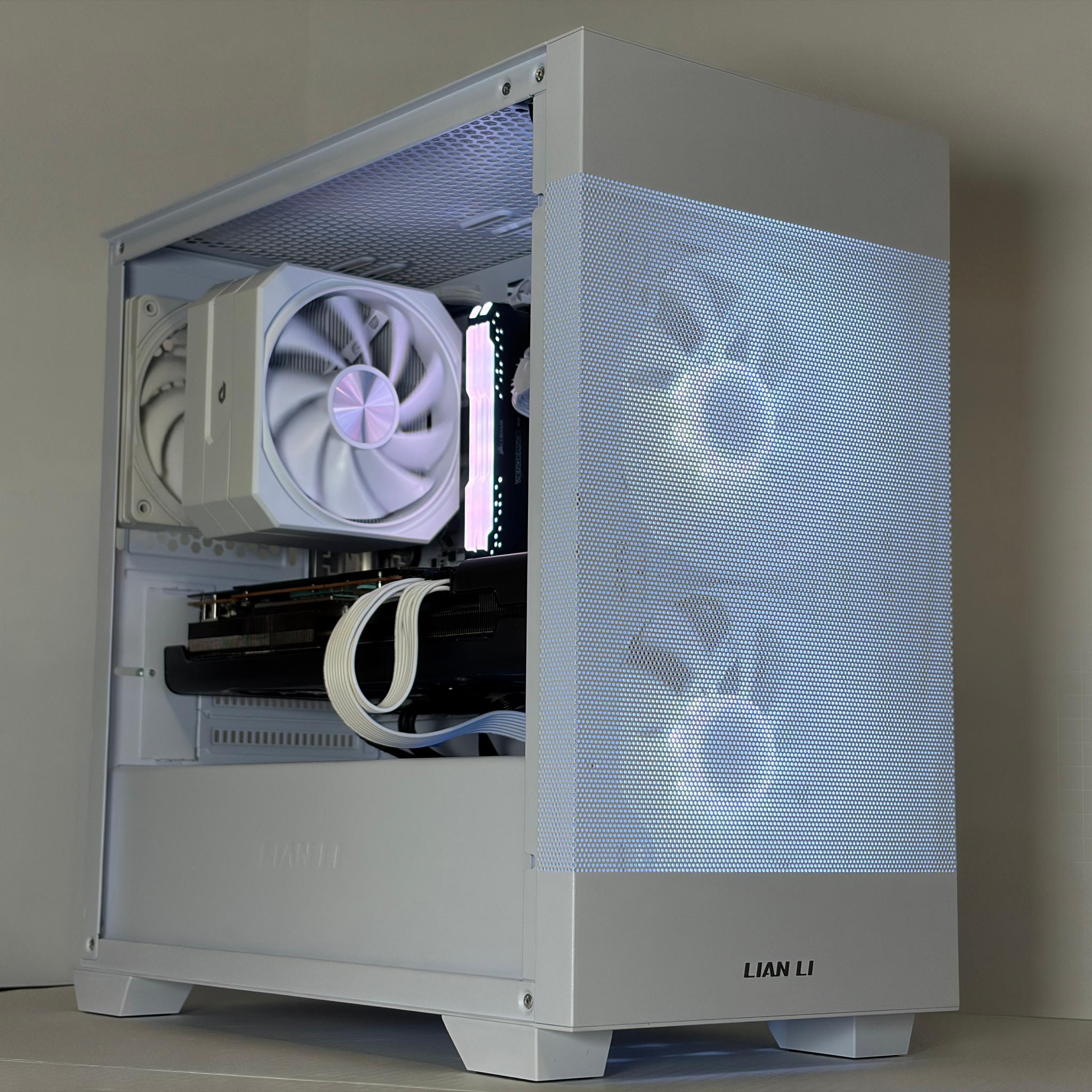 🔥 RX 6800 XFX + Ryzen 5 5600 White Gaming PC – 1440p Ultra Monster | 1TB NVMe | 16GB RAM
