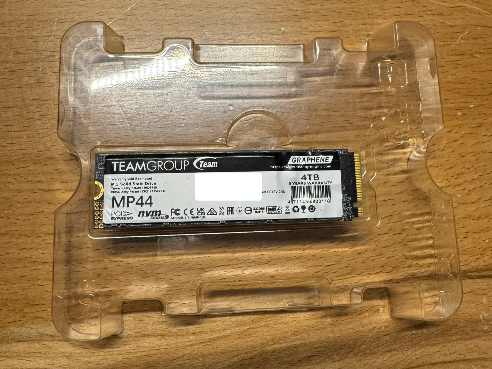 4TB TeamGroup MP44 Gen4 SSD