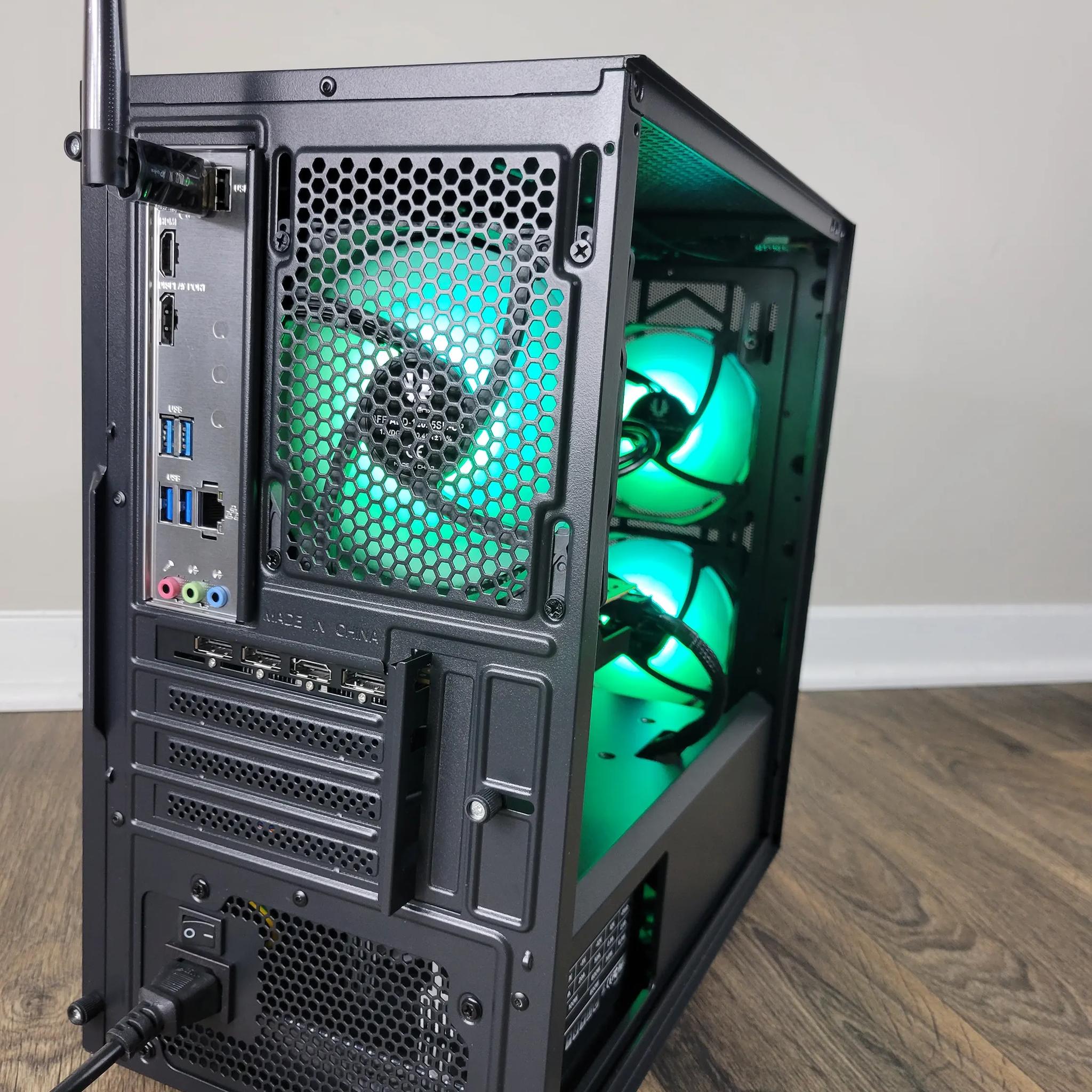 1080p Gaming Desktop PC, Intel i3 12100f, AMD RX 6600, 1TB SSD, 16GB DDR4 + STARFIELD