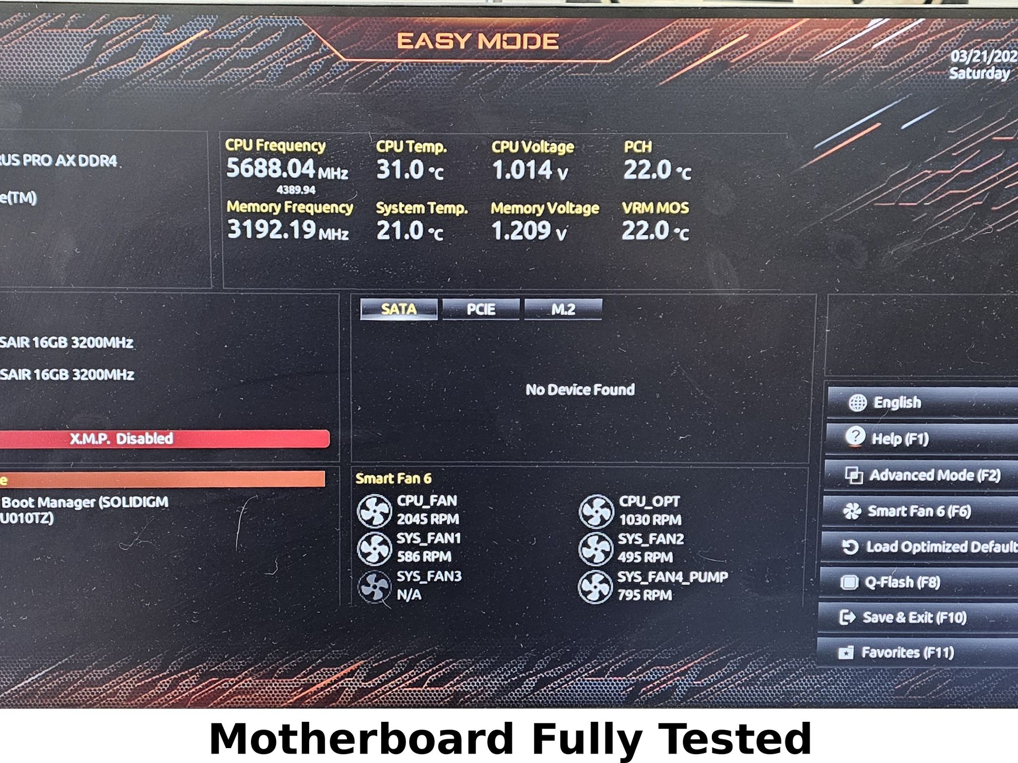 Gigabyte B660M AORUS PRO AX LGA1700 WIFI DDR4 Motherboard