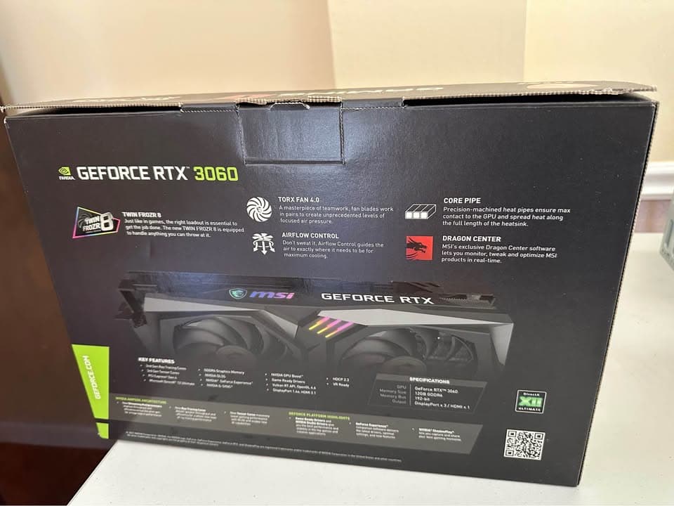 MSI GeForce RTX 3060 12GB Gaming X
