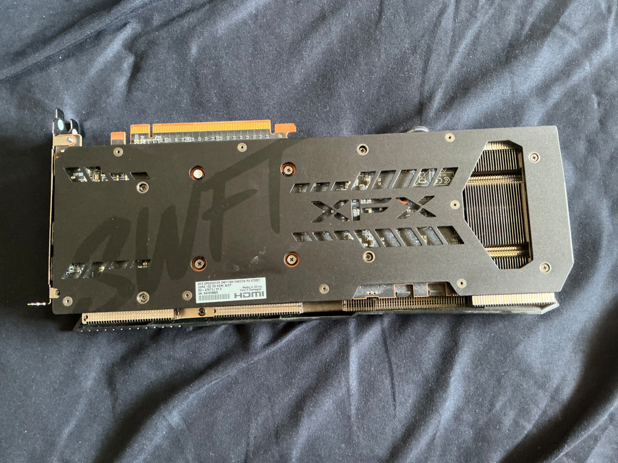 XFX SPEEDSTER SWFT 309 AMD Radeon™ RX 6700 XT CORE Gaming Graphics Card with 12GB GDDR6