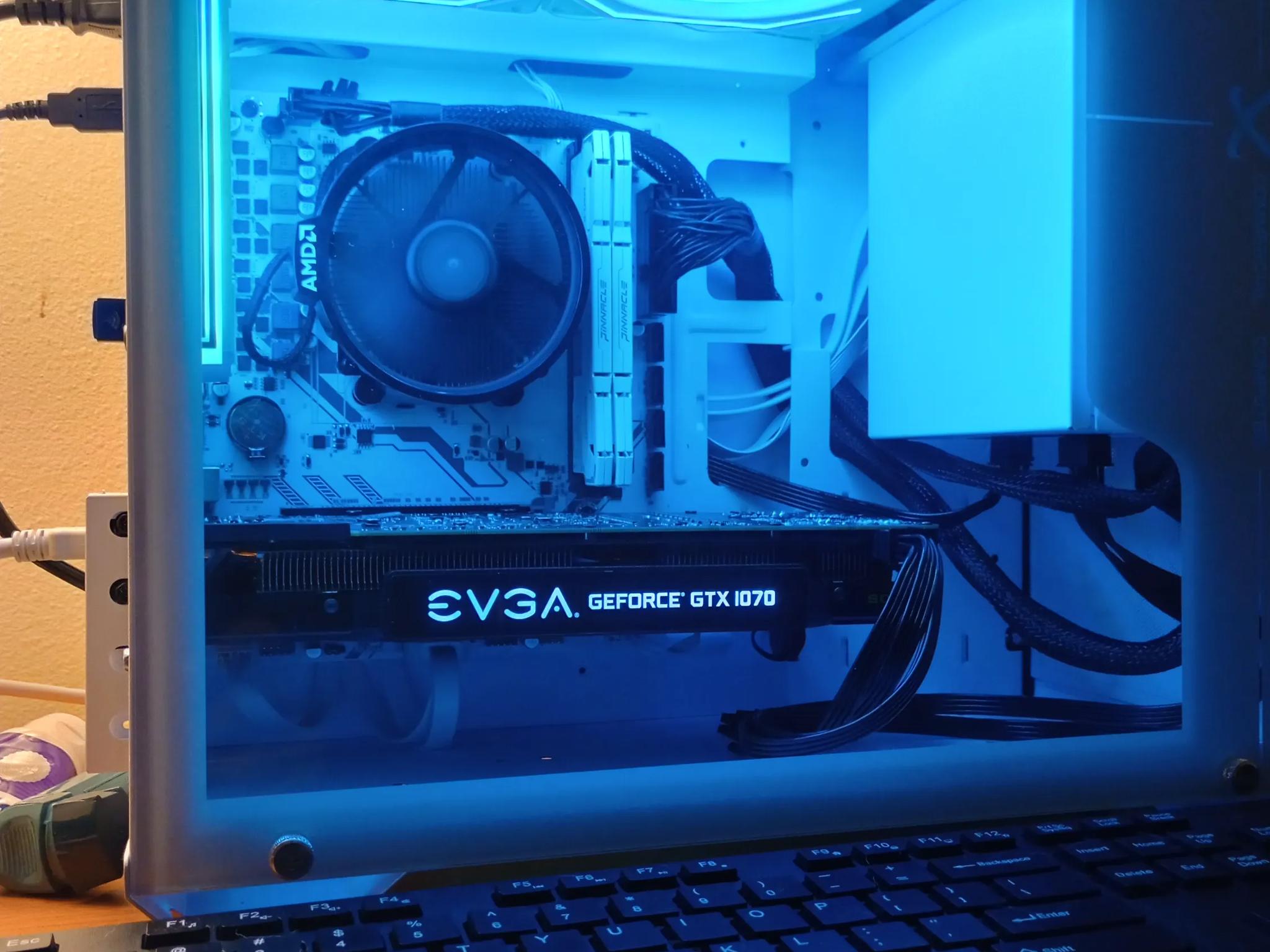 Newly built budget PC/ Ryzen 5 5500/ GTX1070 / 16GB DDR 4 RAM/ 512GB M.2 SSD/ 600 Watt PSU