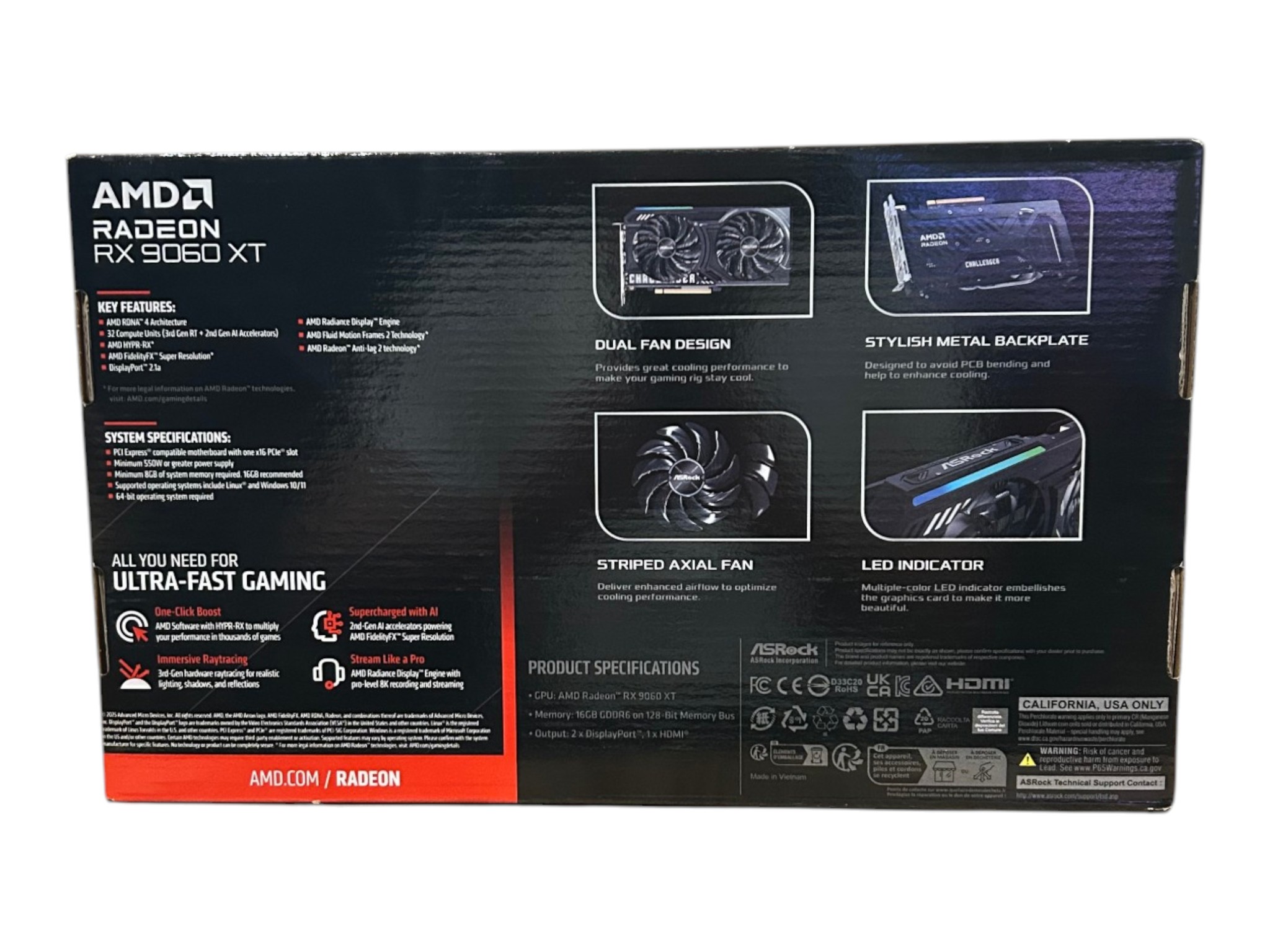 ASROCK Challenger OC RX 9060XT 16GB
