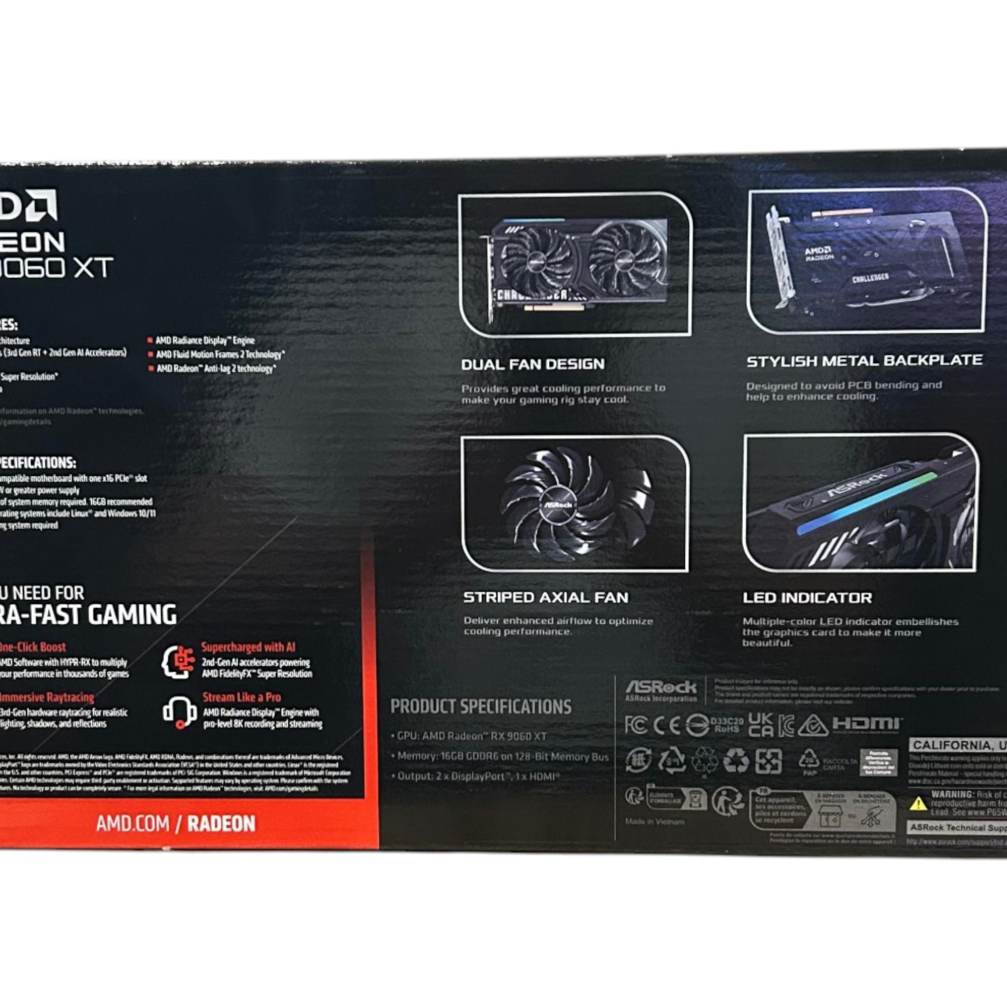 ASROCK Challenger OC RX 9060XT 16GB
