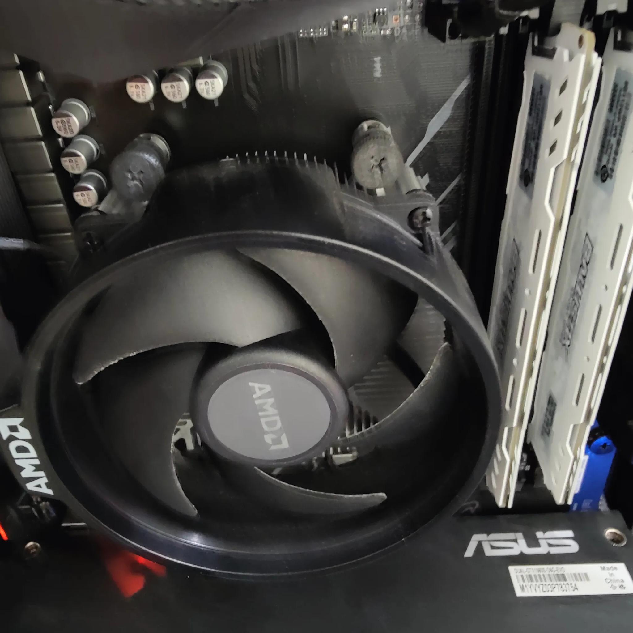 Ryzen 5600x w/stock cooler