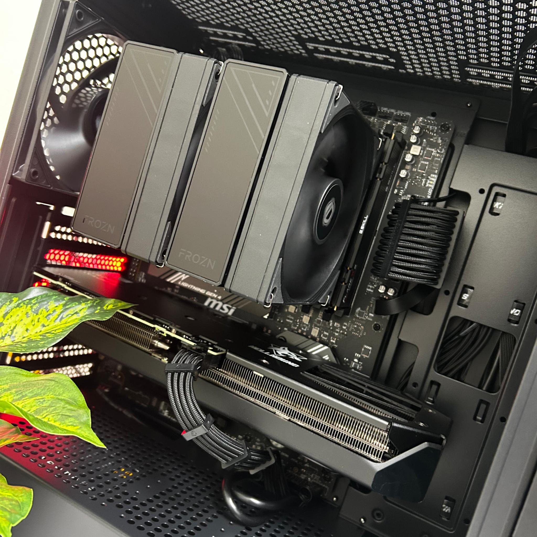 🖤Ryzen 5 7600X – RX 9060 XT 16GB -Wood - 32GB/ 1TB / 750 W Gold🐺⚙️