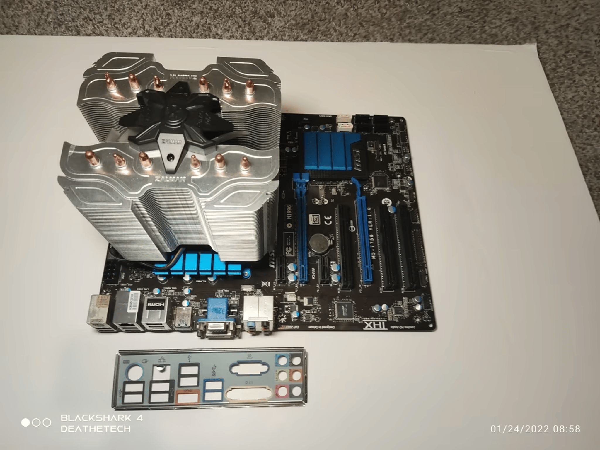 MSI Z77A-G43 ATX Motherboard / 4x2GB DDR3 Ram / Intel i5 2500k