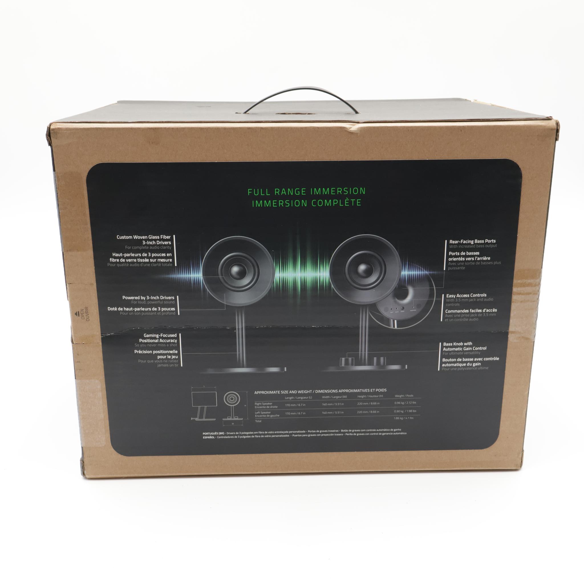 Razer - Nommo V2 X Full-Range 2.0 PC Gaming Speakers (2 Piece) - Black